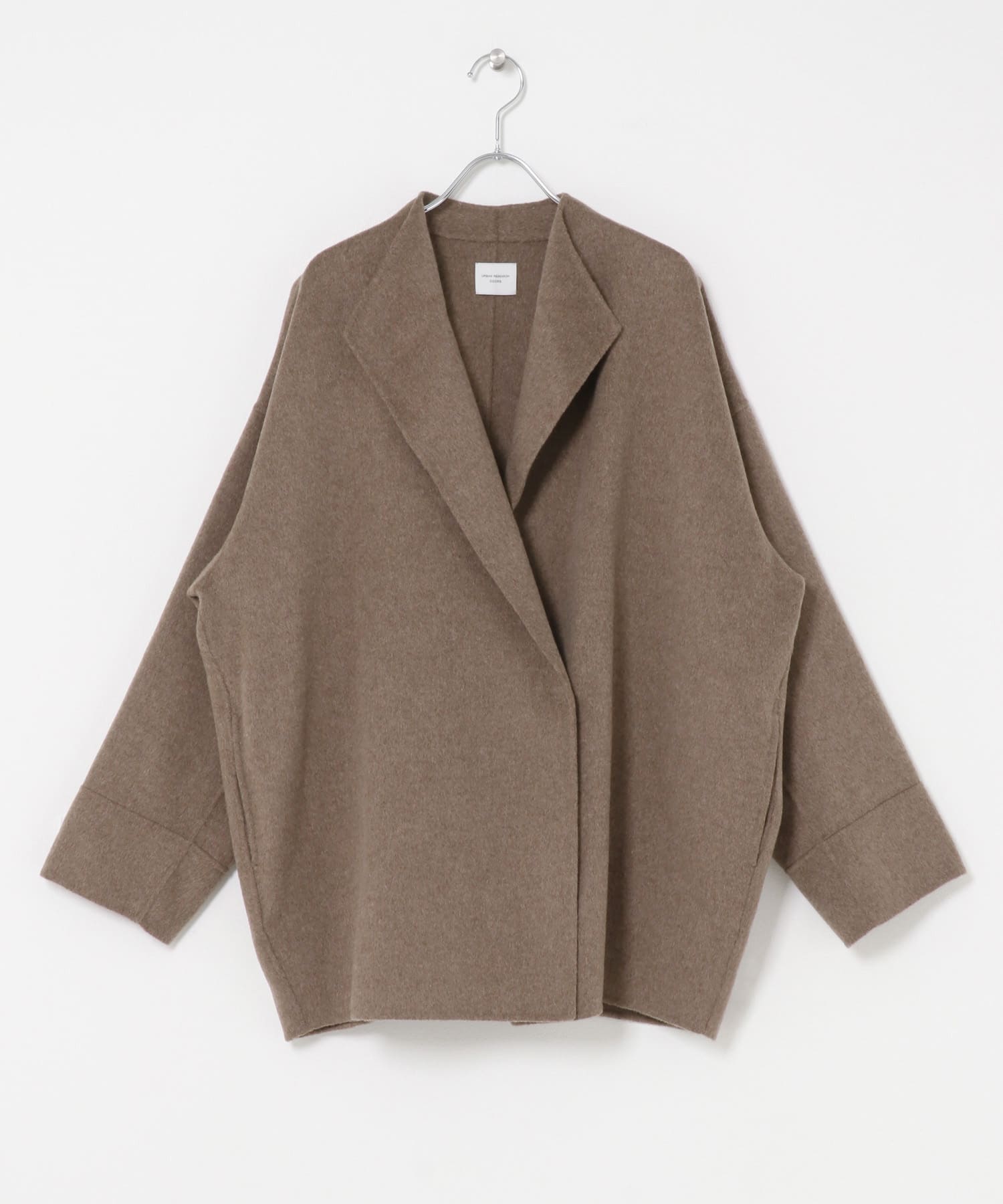 ウールリバーミドルガウンコート 26AW 杢BROWN Free