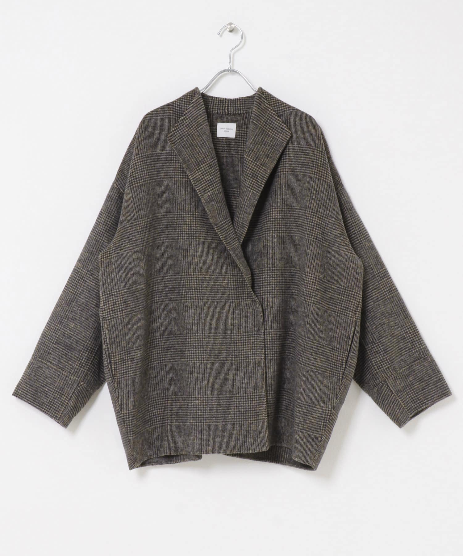 ウールリバーミドルガウンコート 26AW CHECK Free