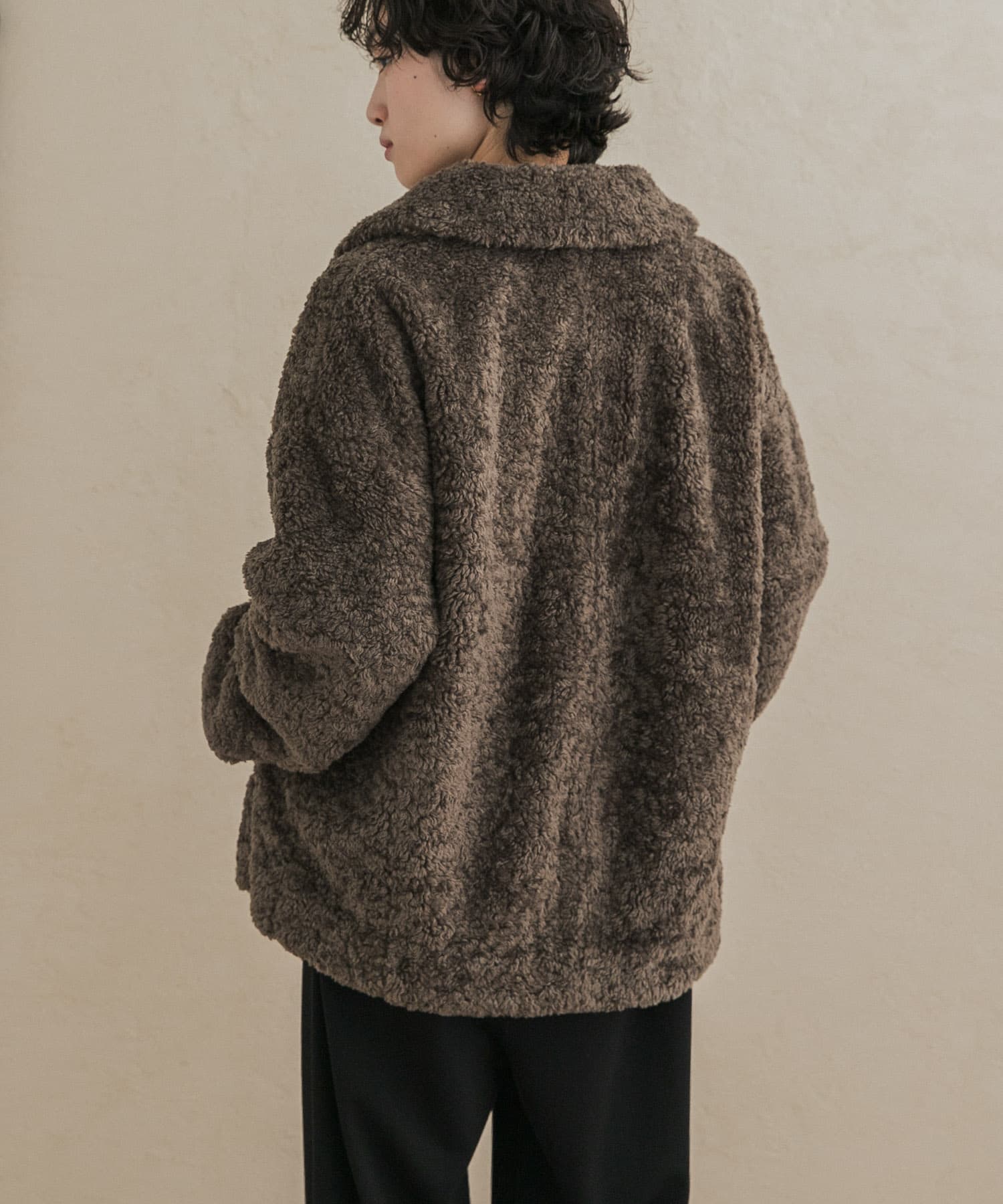 コクーンシルエットボアコート(Free CHARCOAL): アウター｜URBAN