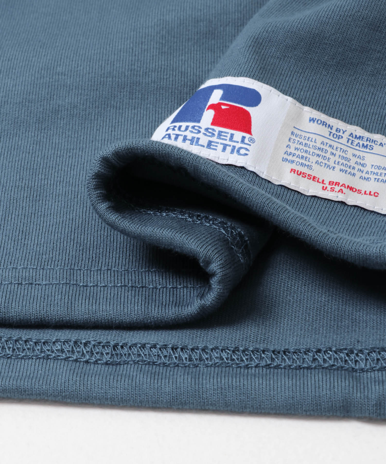 『150サイズあり』『別注』Russell Athletic×DOORS　フットボールロングスリーブTシャツ(KIDS) DARK BLUE 105(100-110)