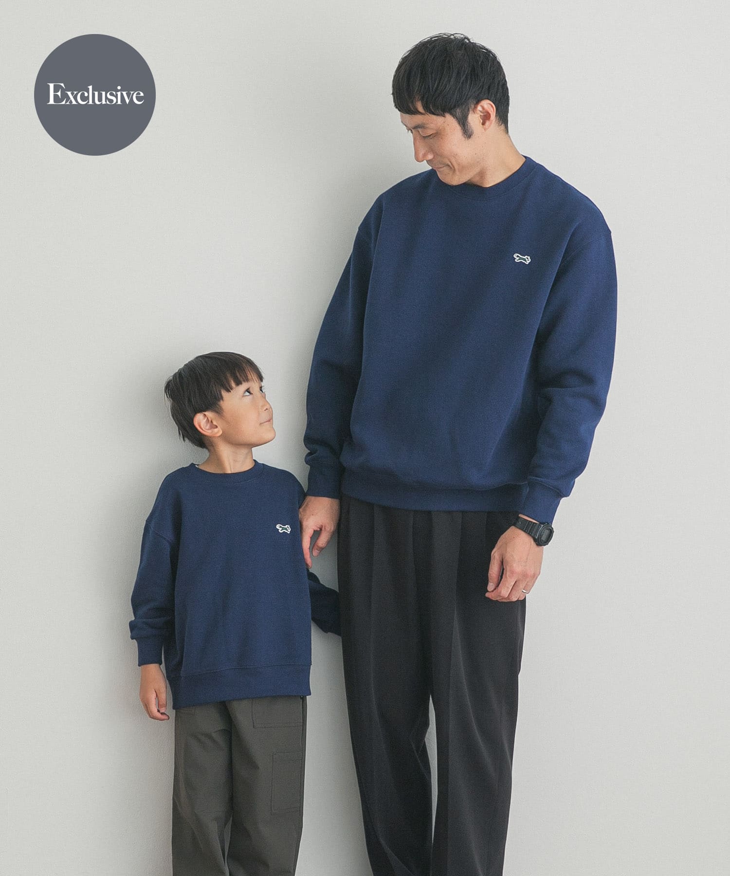 『親子リンク』『別注』PENNEYS×DOORS　THE FOX 裏毛クルーネックスウェット(KIDS)