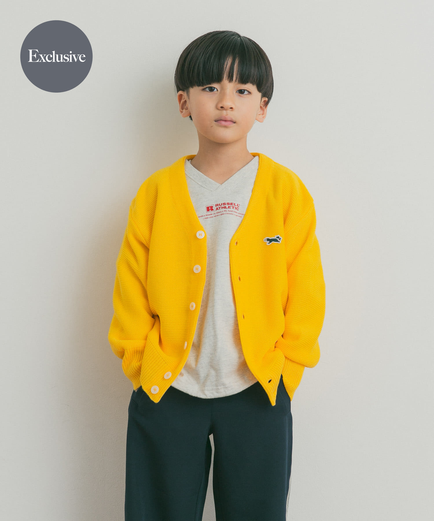 『WEB/一部店舗限定カラー』『別注』PENNEYS×DOORS　THE FOX Vネックカーディガン(KIDS)