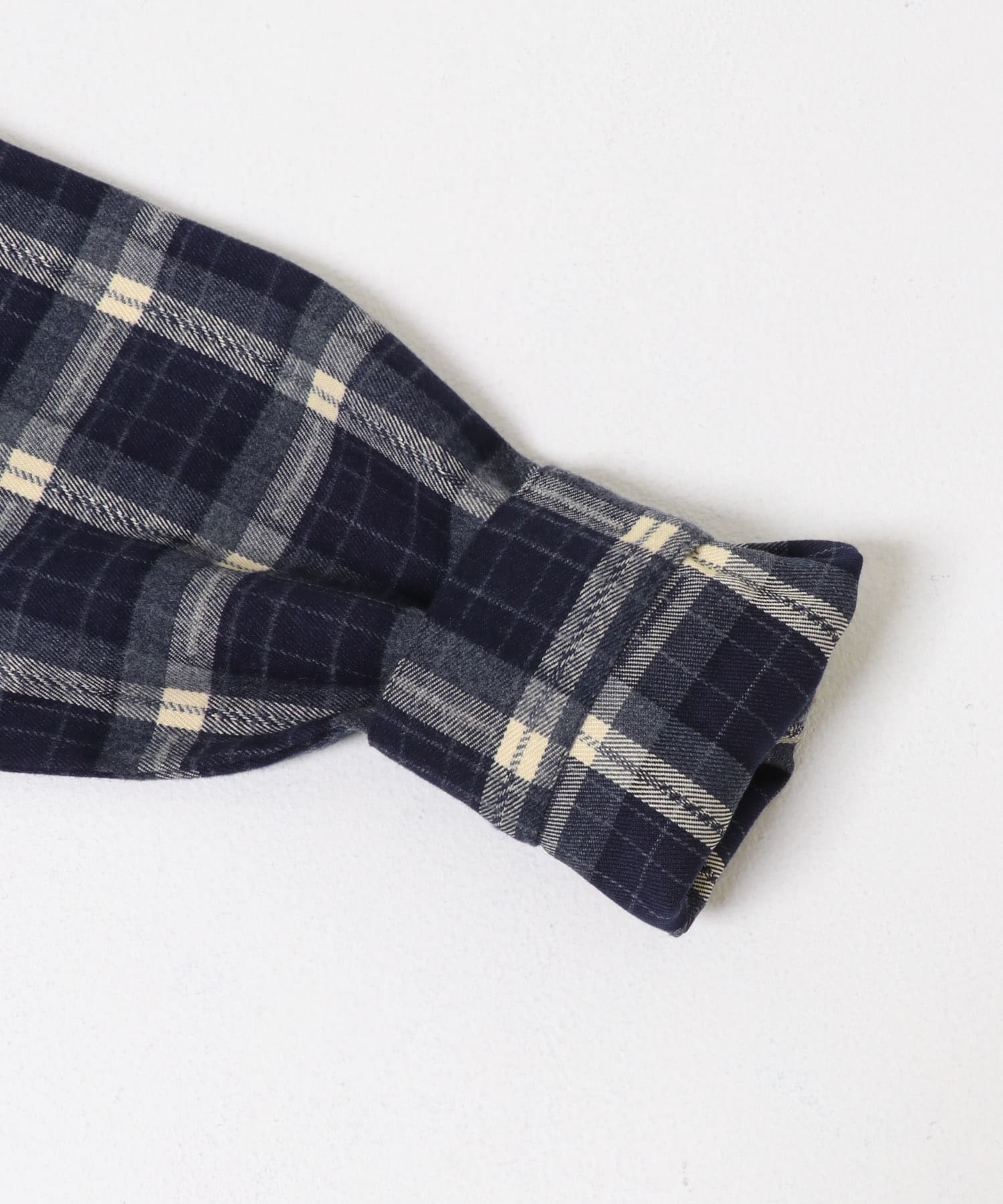 『150サイズあり』ネルチェックオーバーサイズシャツ(KIDS) NAVY 120(115-125)