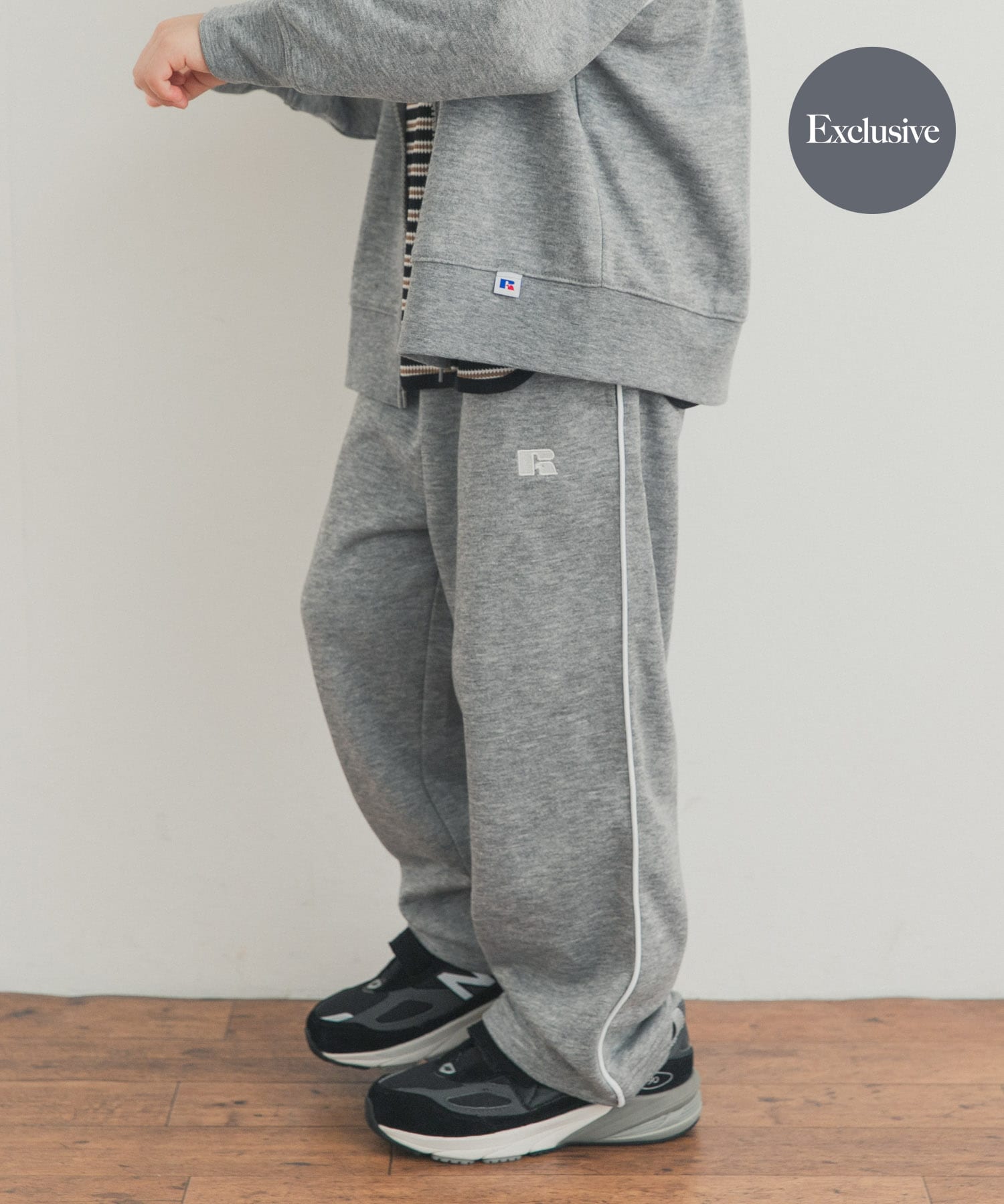 『150サイズあり』 『セットアップ対応』 『別注』RUSSELL ATHLETIC×DOORS　裏毛スウェットパンツ(KIDS)