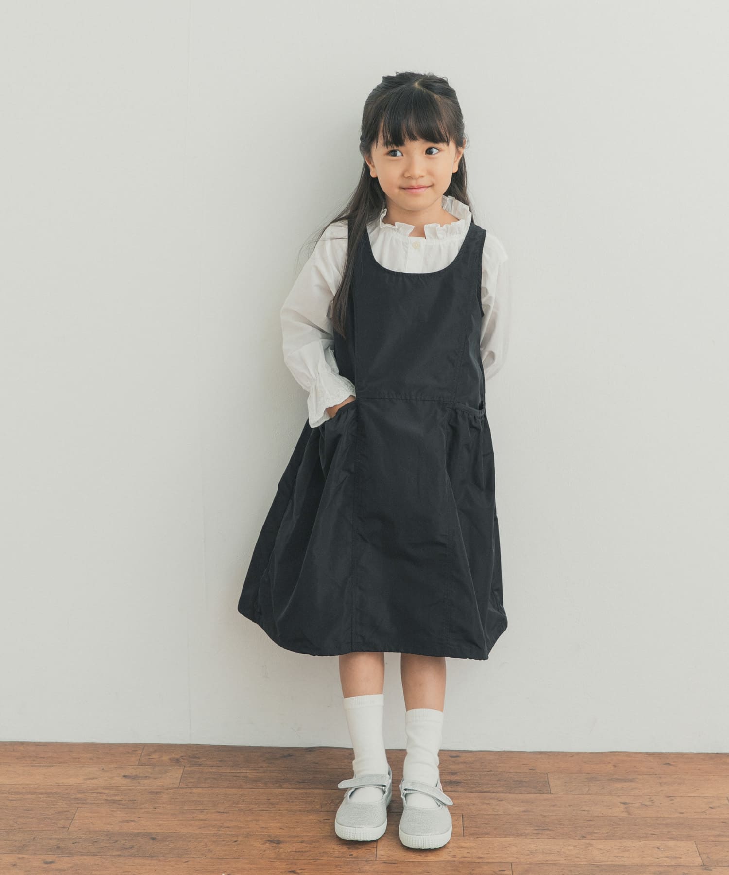 『150サイズあり』2WAYタフタバルーンワンピース(KIDS)
