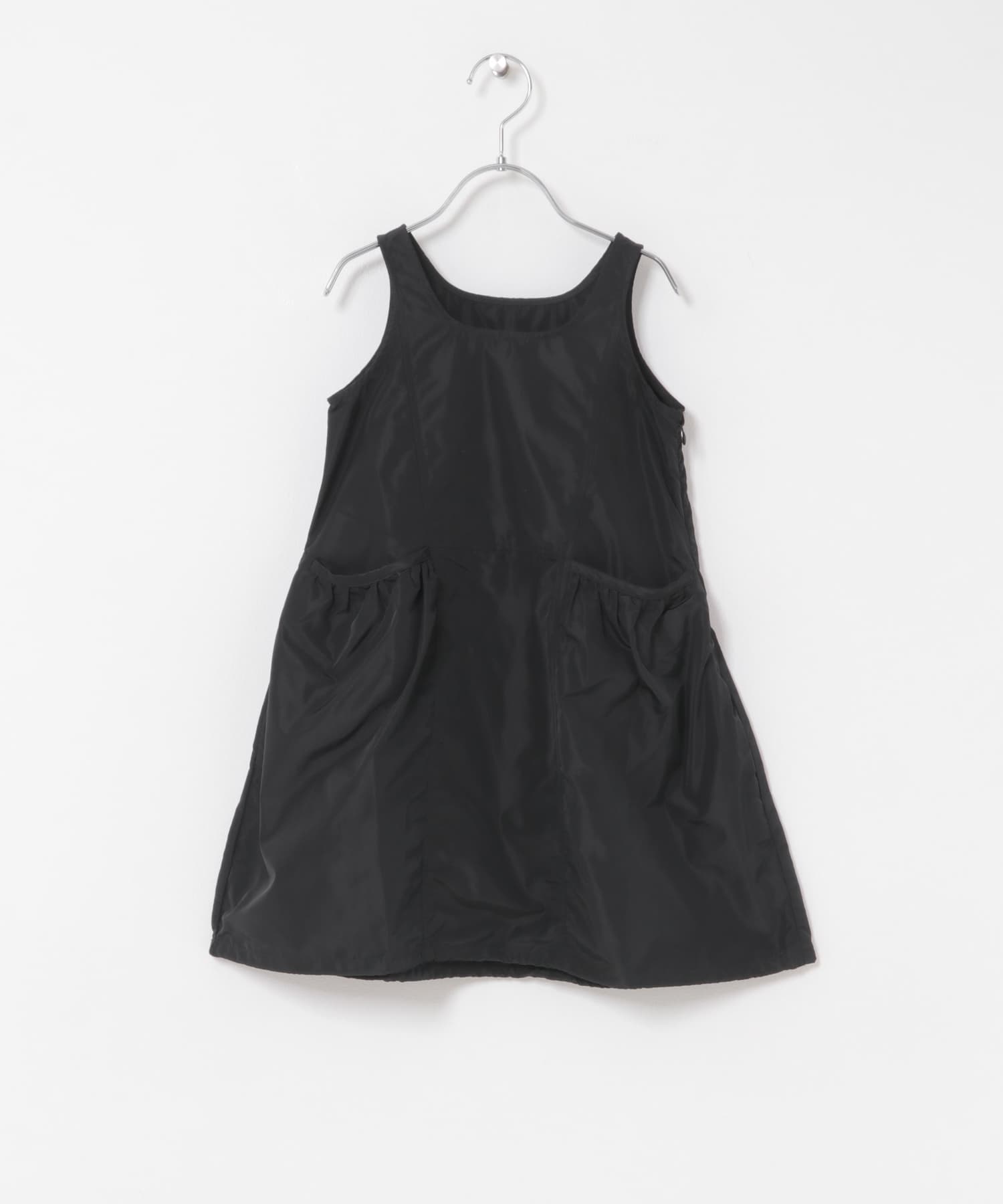 『150サイズあり』2WAYタフタバルーンワンピース(KIDS) BLACK 105(100-110)