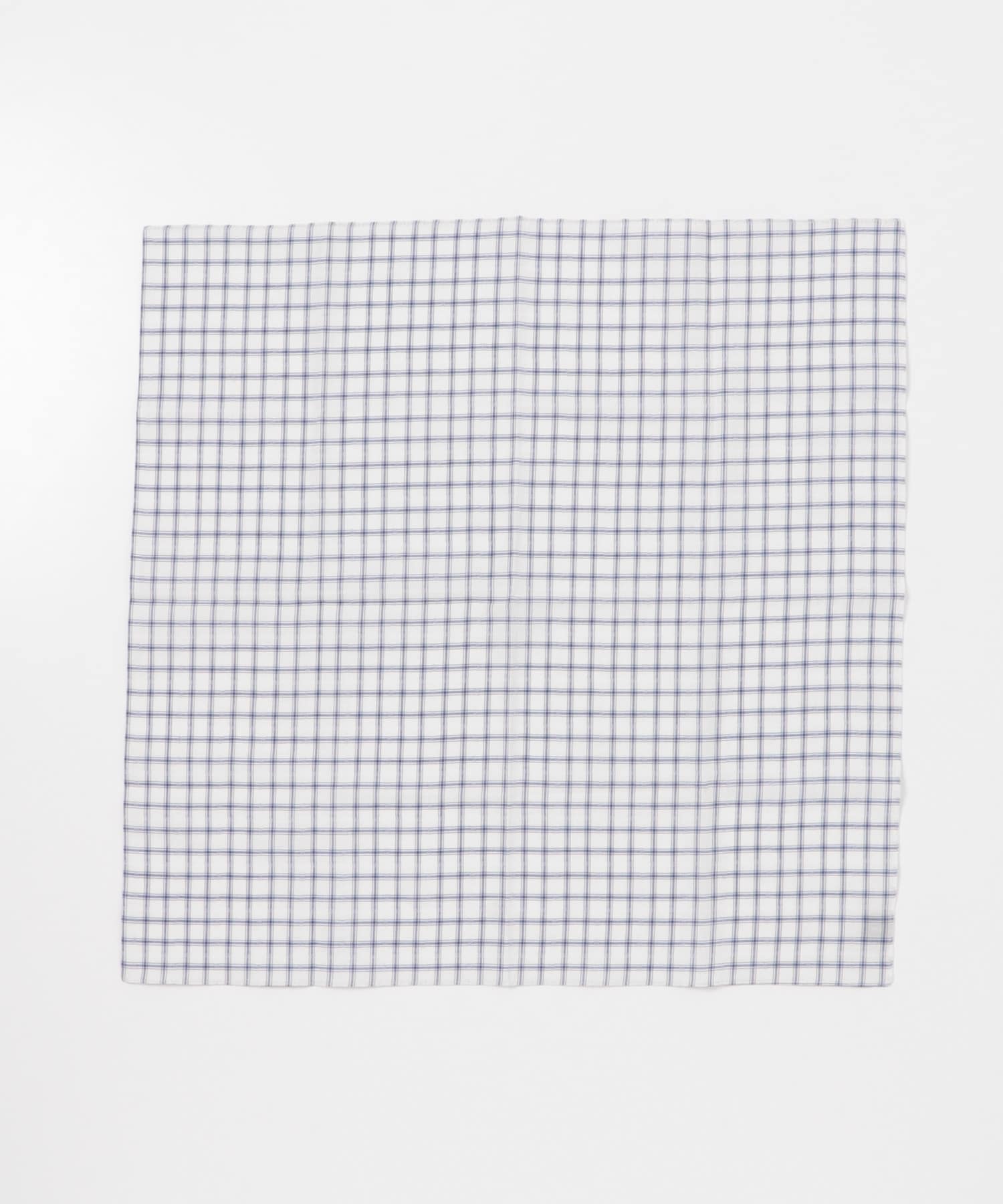 CINQ　CINQハンカチ レース織りチェック ホワイト系 -