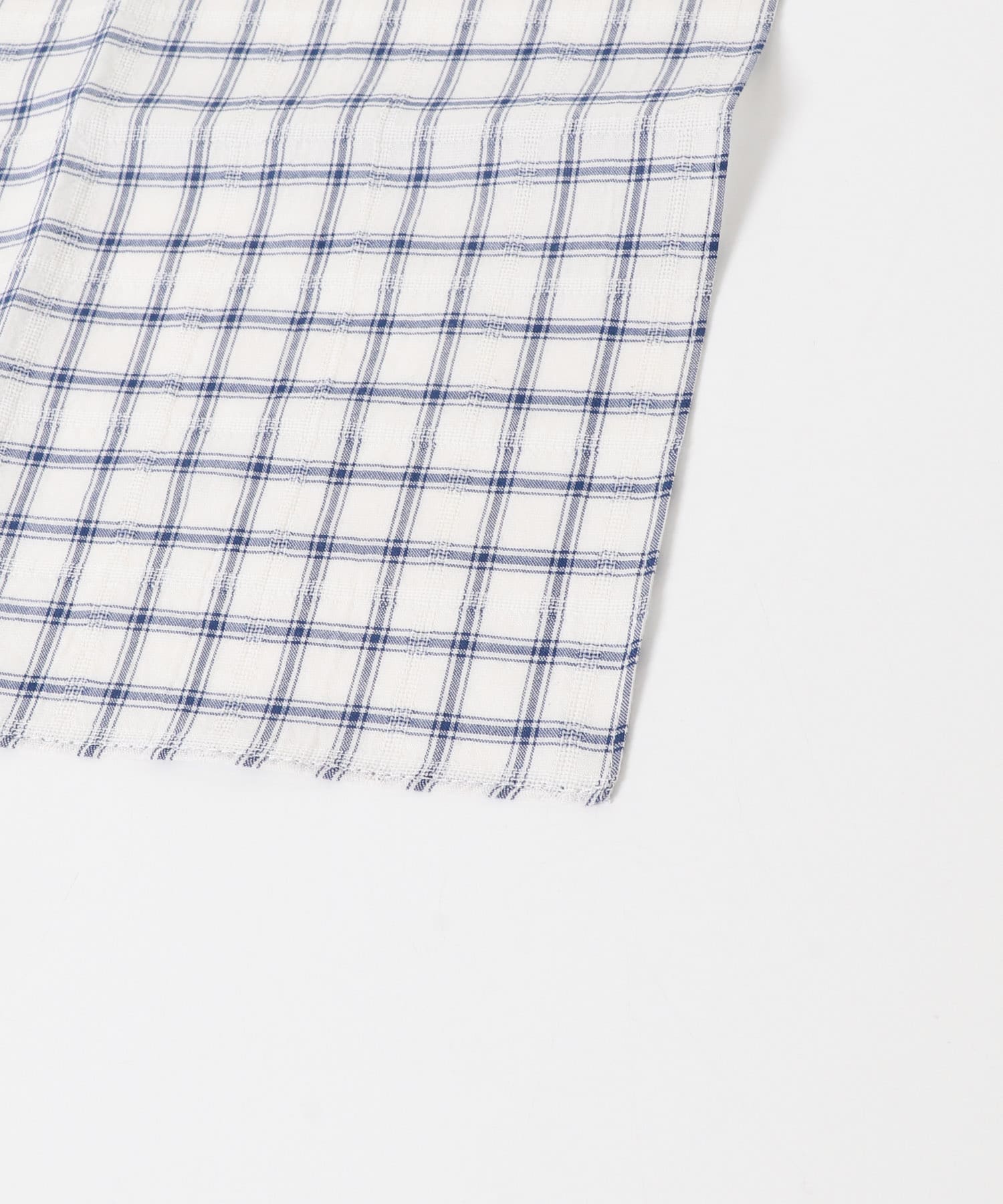 CINQ　CINQハンカチ レース織りチェック ホワイト系 -