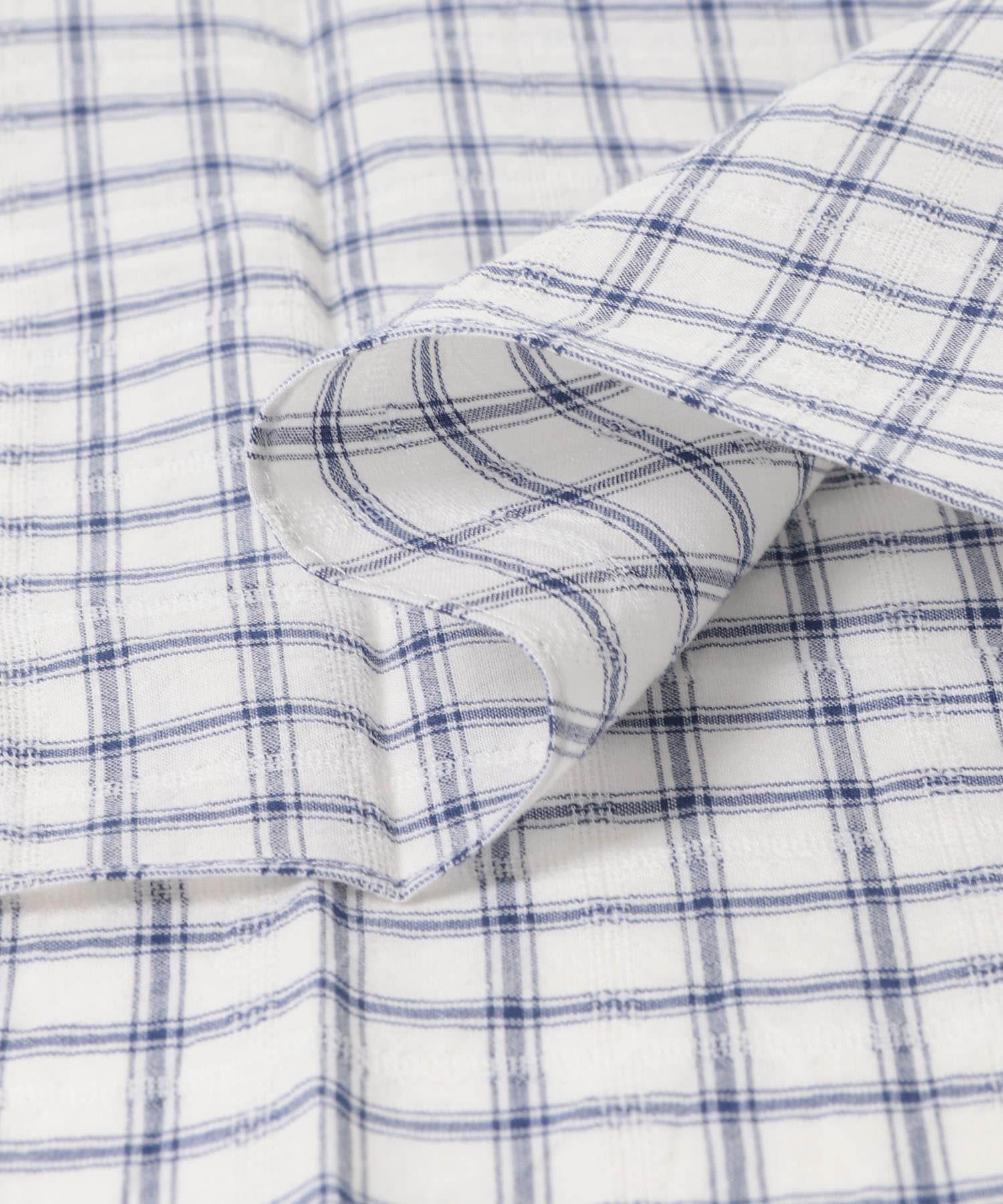 CINQ　CINQハンカチ レース織りチェック ホワイト系 -