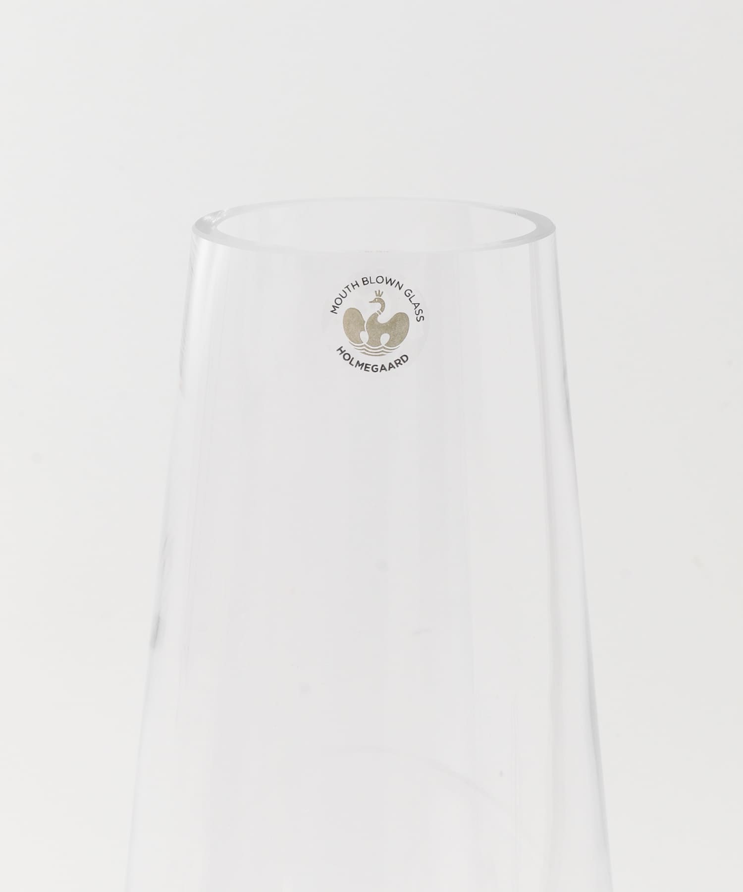 HOLMEGAARD　Flora vase H24cm long neck clear -