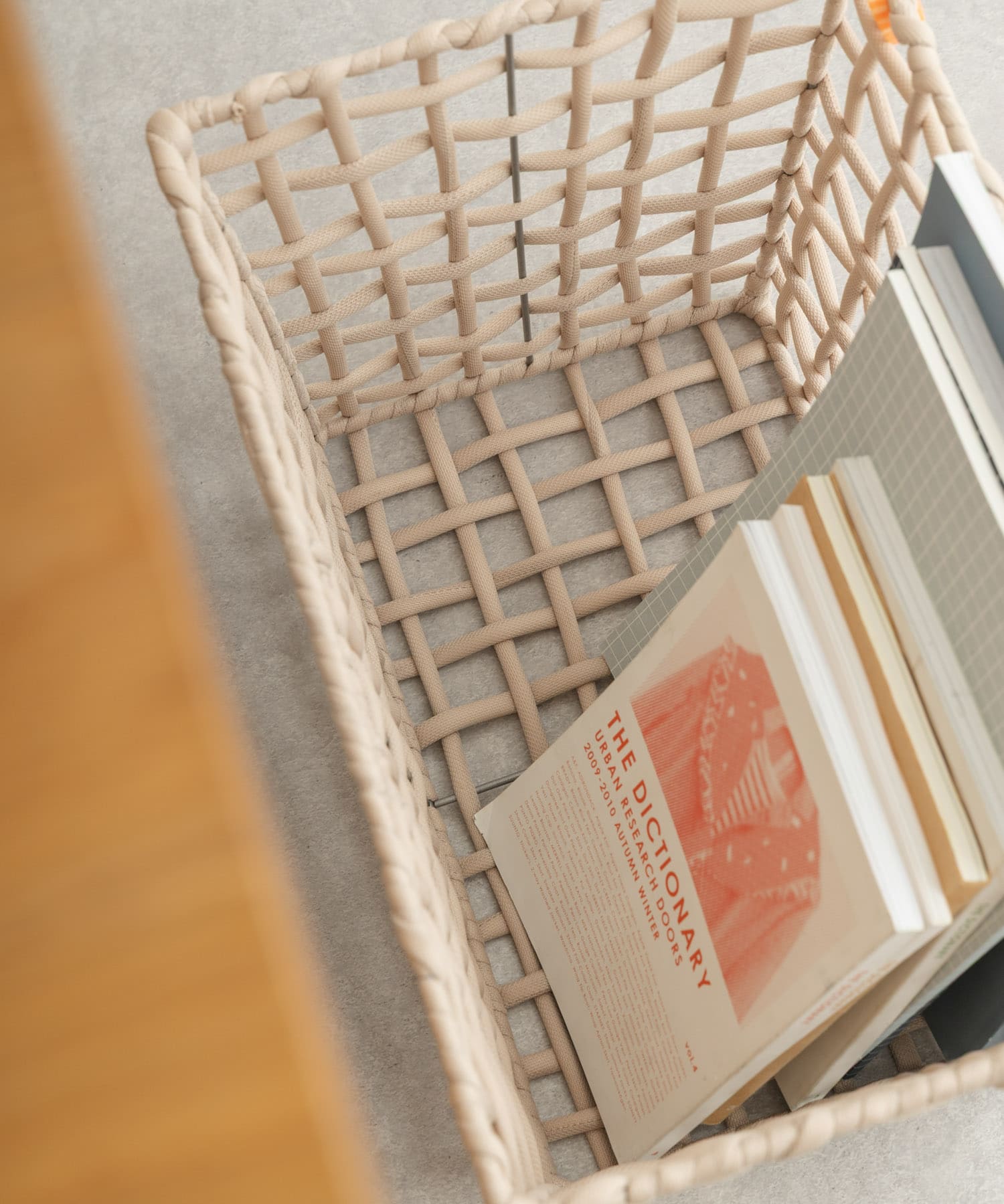 BRID　ROUGH KNIT BASKET WIDE L BE L