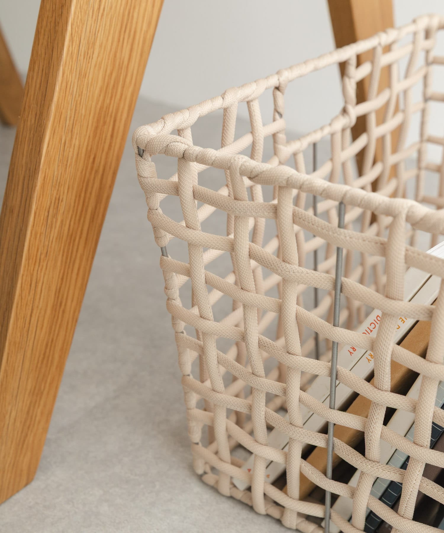 BRID　ROUGH KNIT BASKET WIDE L BE L