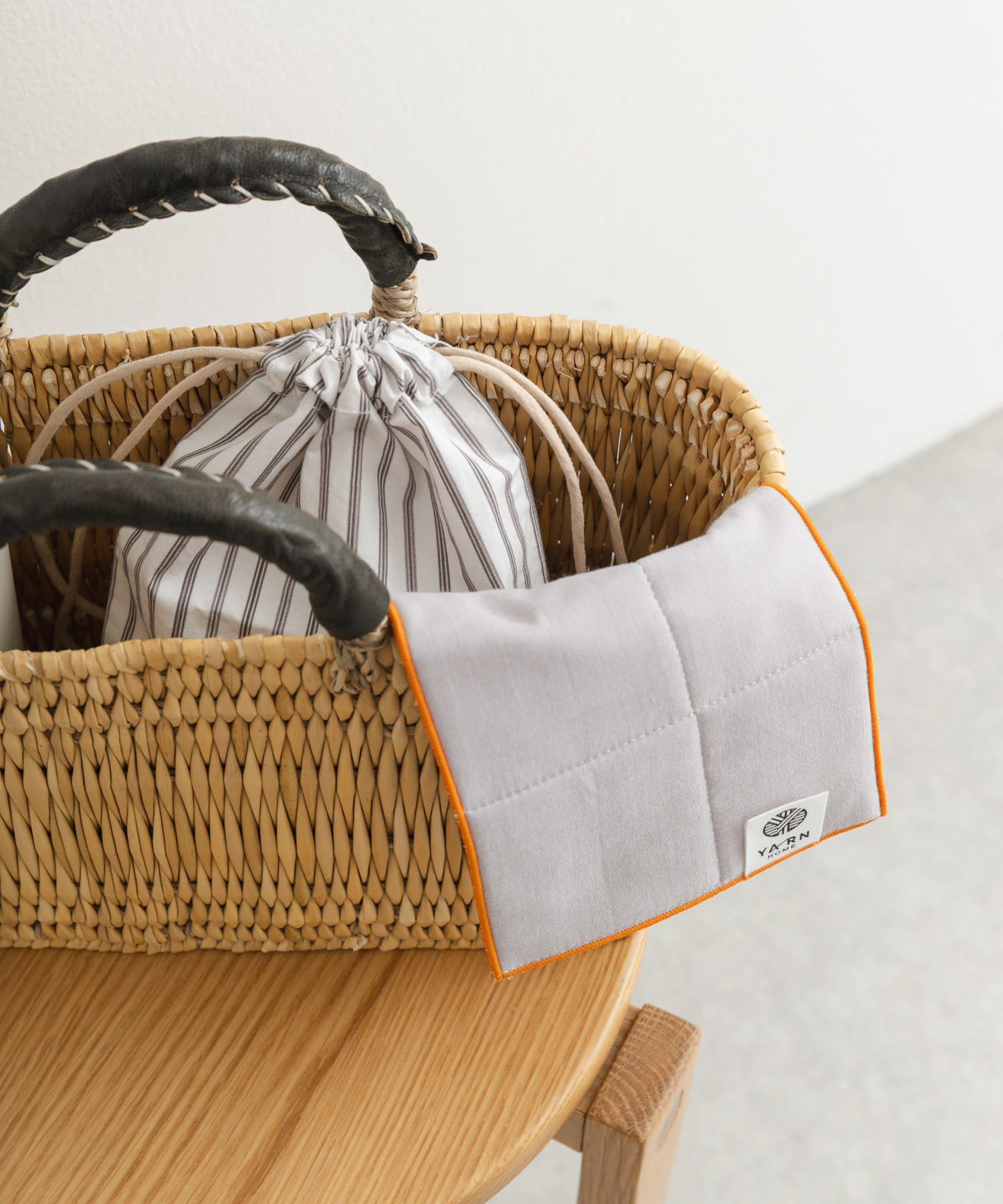 YARN HOME　UKIHA ハンカチ ハーフ Drizzle -