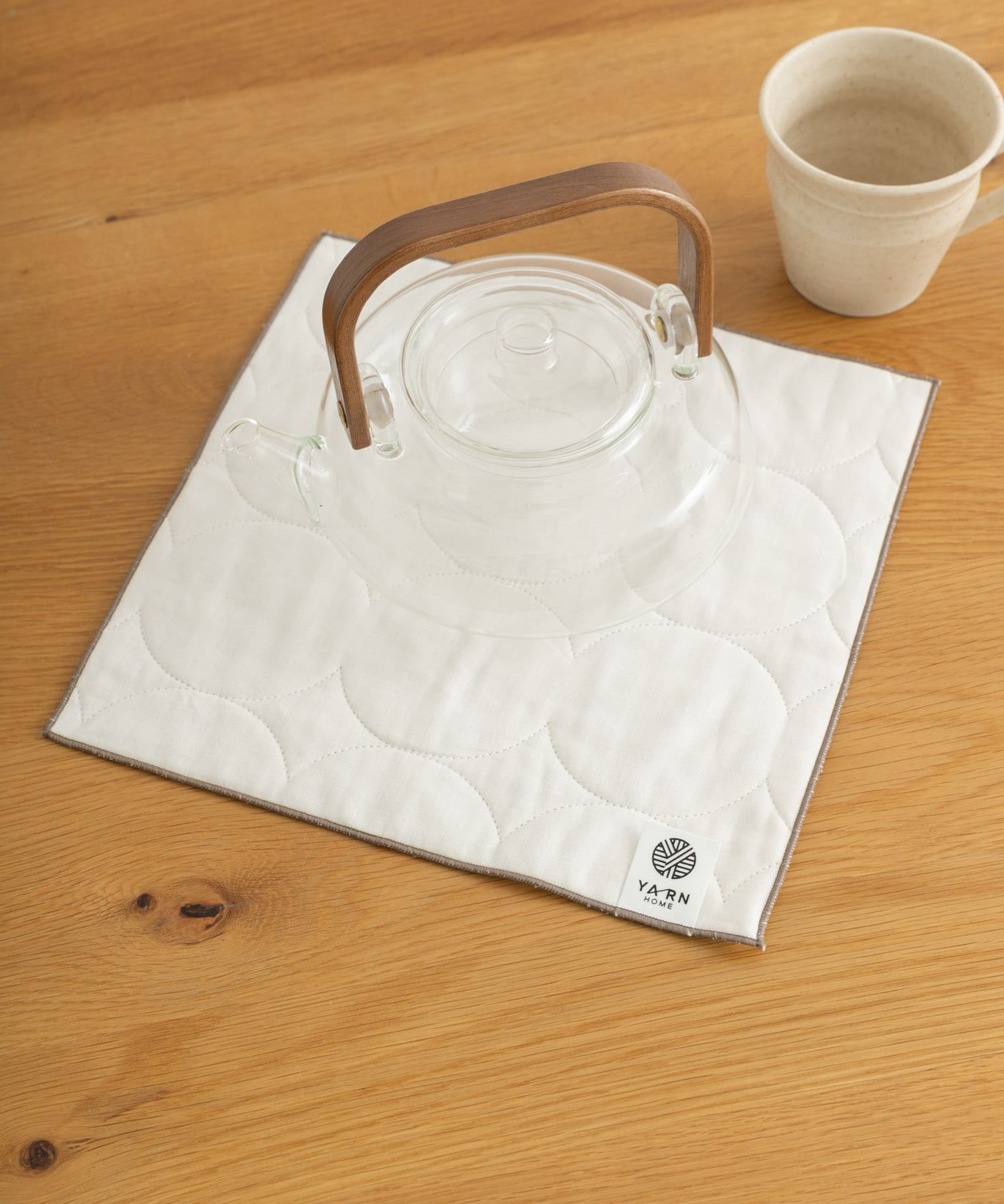 YARN HOME　ハンカチ Mocha -