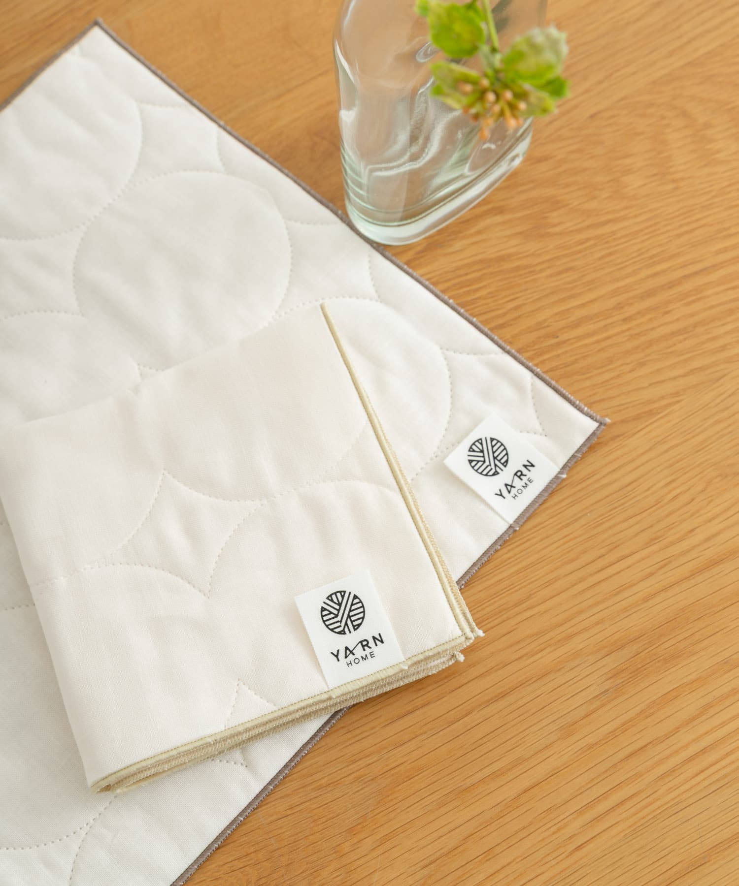 YARN HOME　ハンカチ Tea -