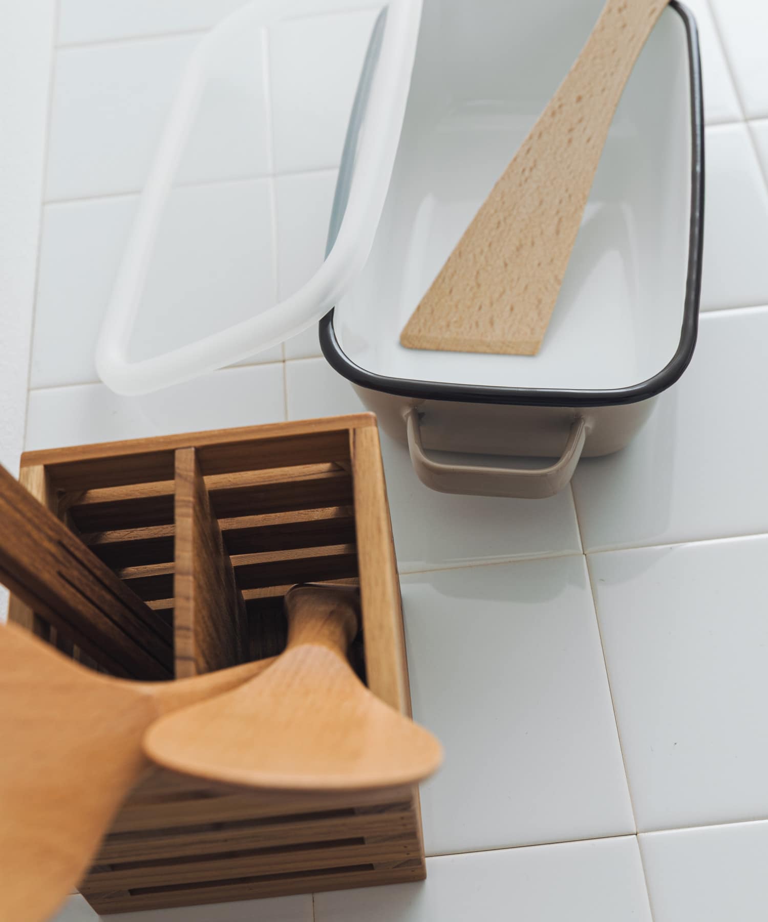 365methods　ホーローオーブンディッシュ レクタングル カフェオレ -