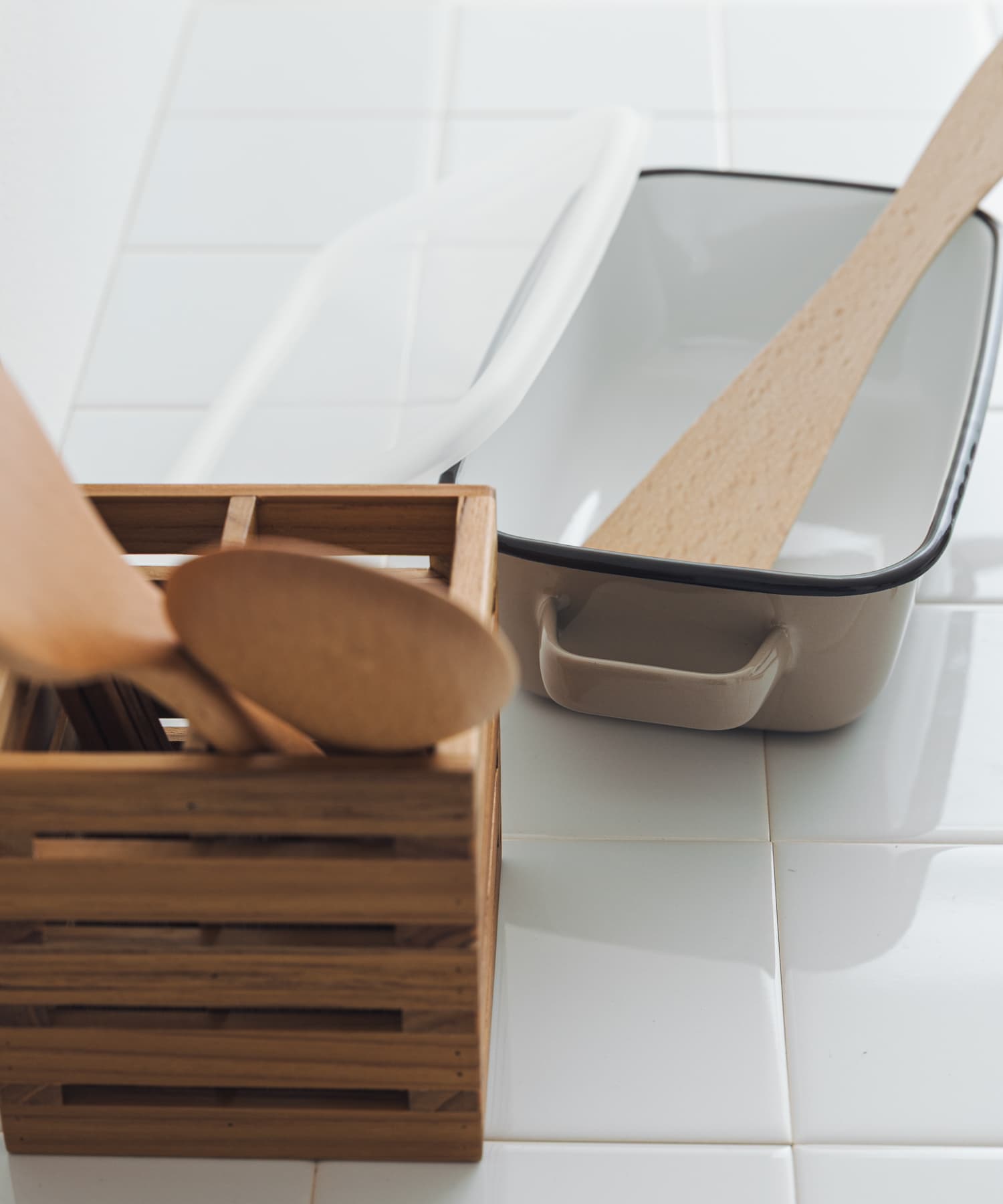 365methods　ホーローオーブンディッシュ レクタングル カフェオレ -