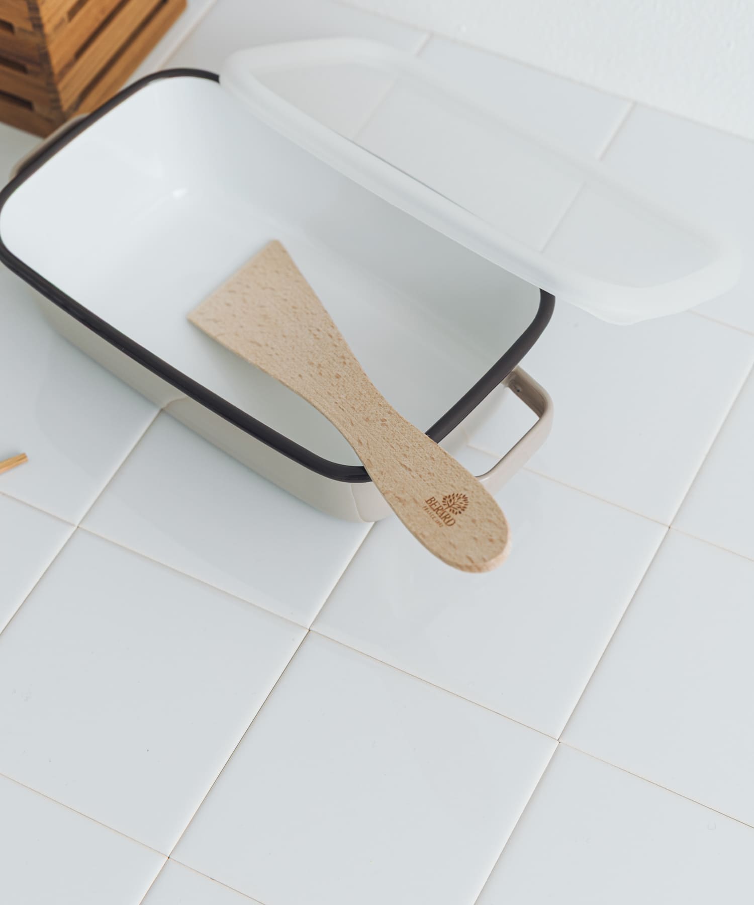 365methods　ホーローオーブンディッシュ レクタングル カフェオレ -