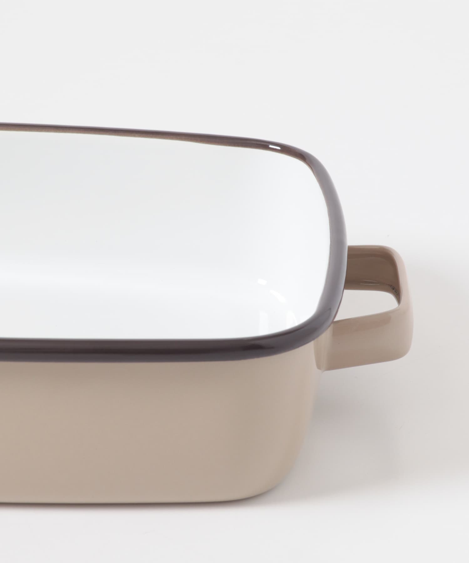 365methods　ホーローオーブンディッシュ 浅型M カフェオレ M