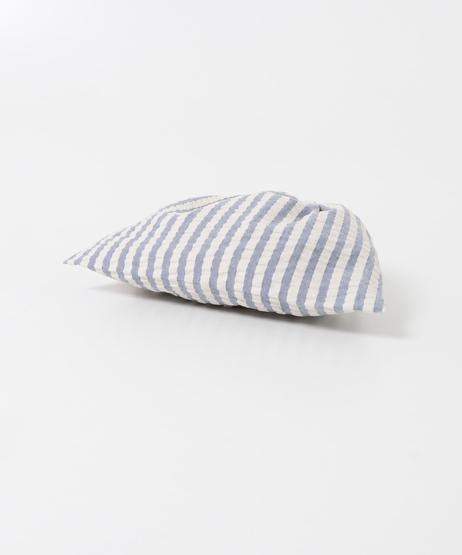 CINQ　ライトブルーストライプ 巾着S ライトブルー S