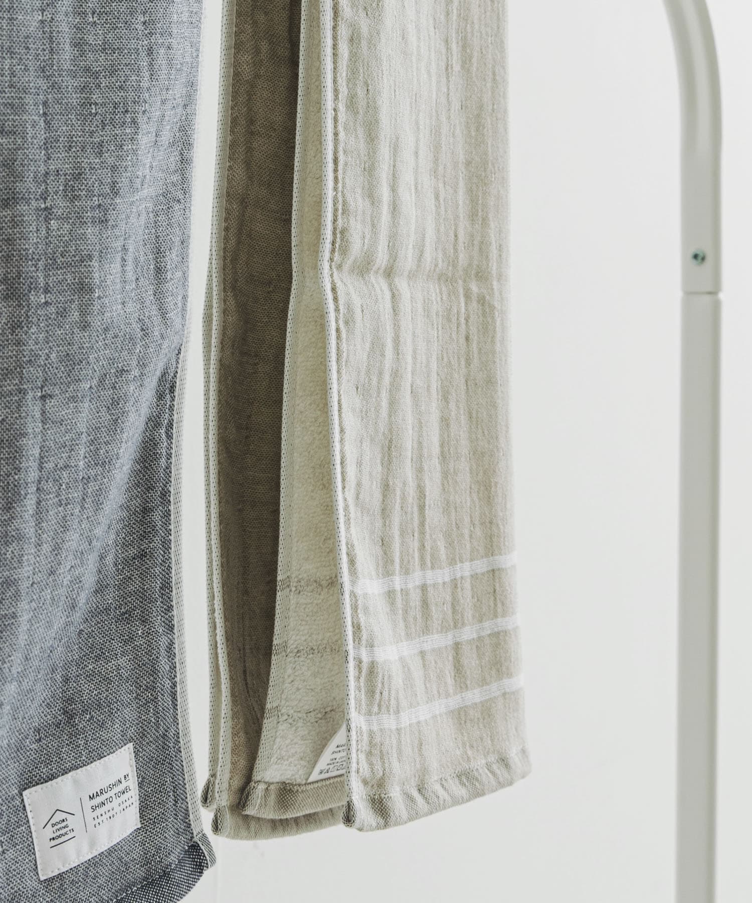 DOORS LIVING PRODUCTS　ガーゼパイル フェイスタオル ウォームグレー -