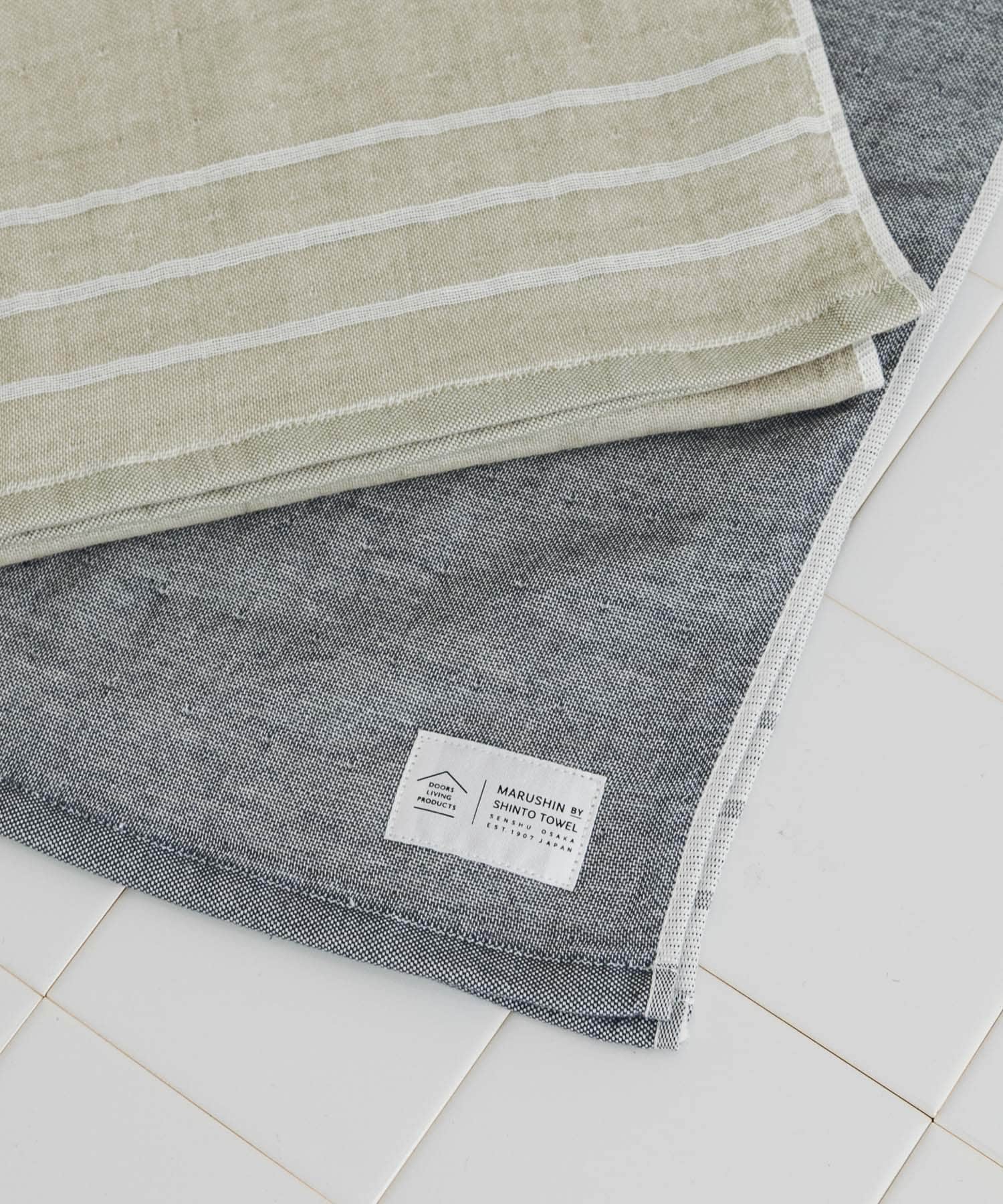 DOORS LIVING PRODUCTS ガーゼパイル フェイスタオル(- ウォームグレー