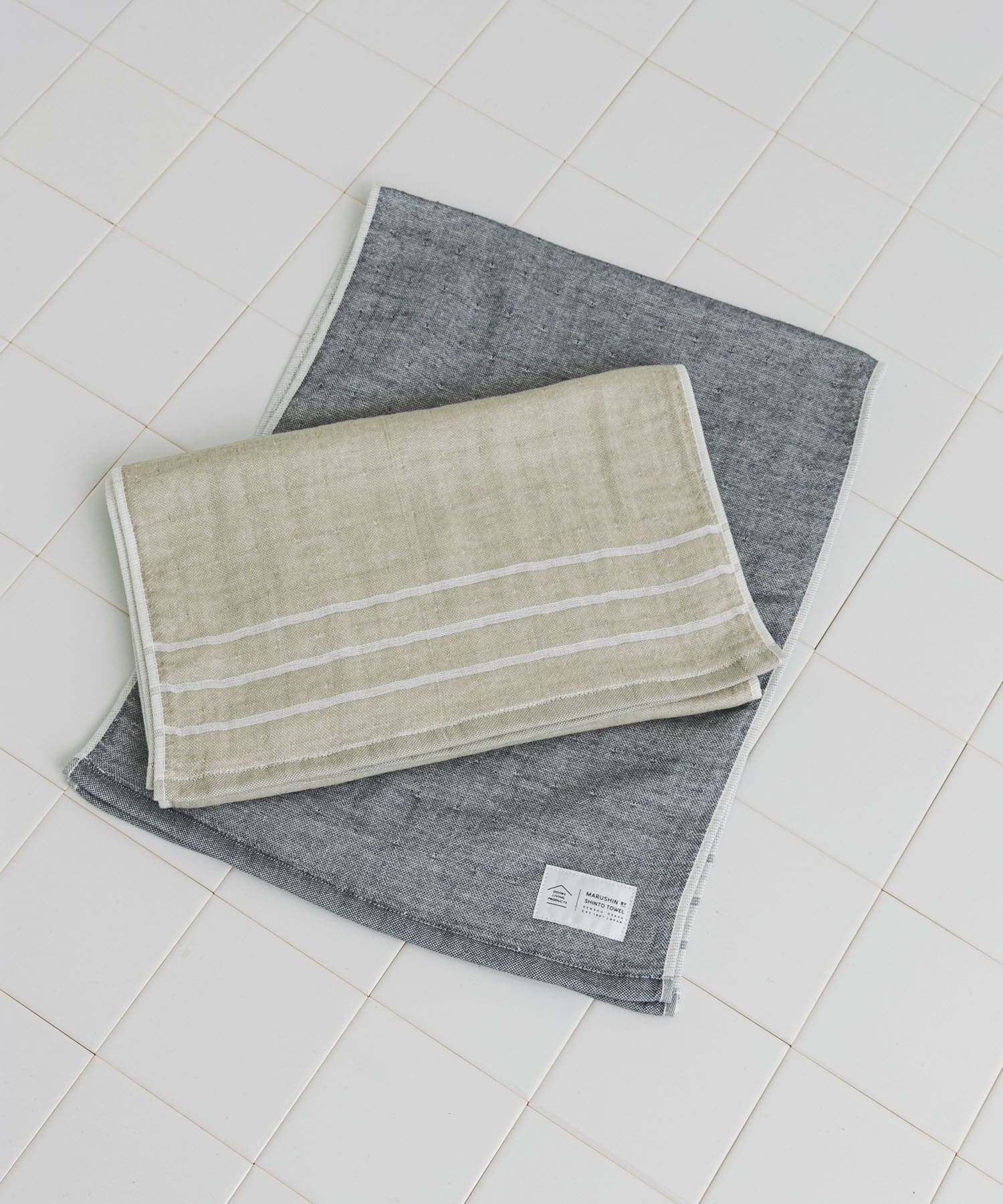 DOORS LIVING PRODUCTS ガーゼパイル フェイスタオル(- ウォームグレー