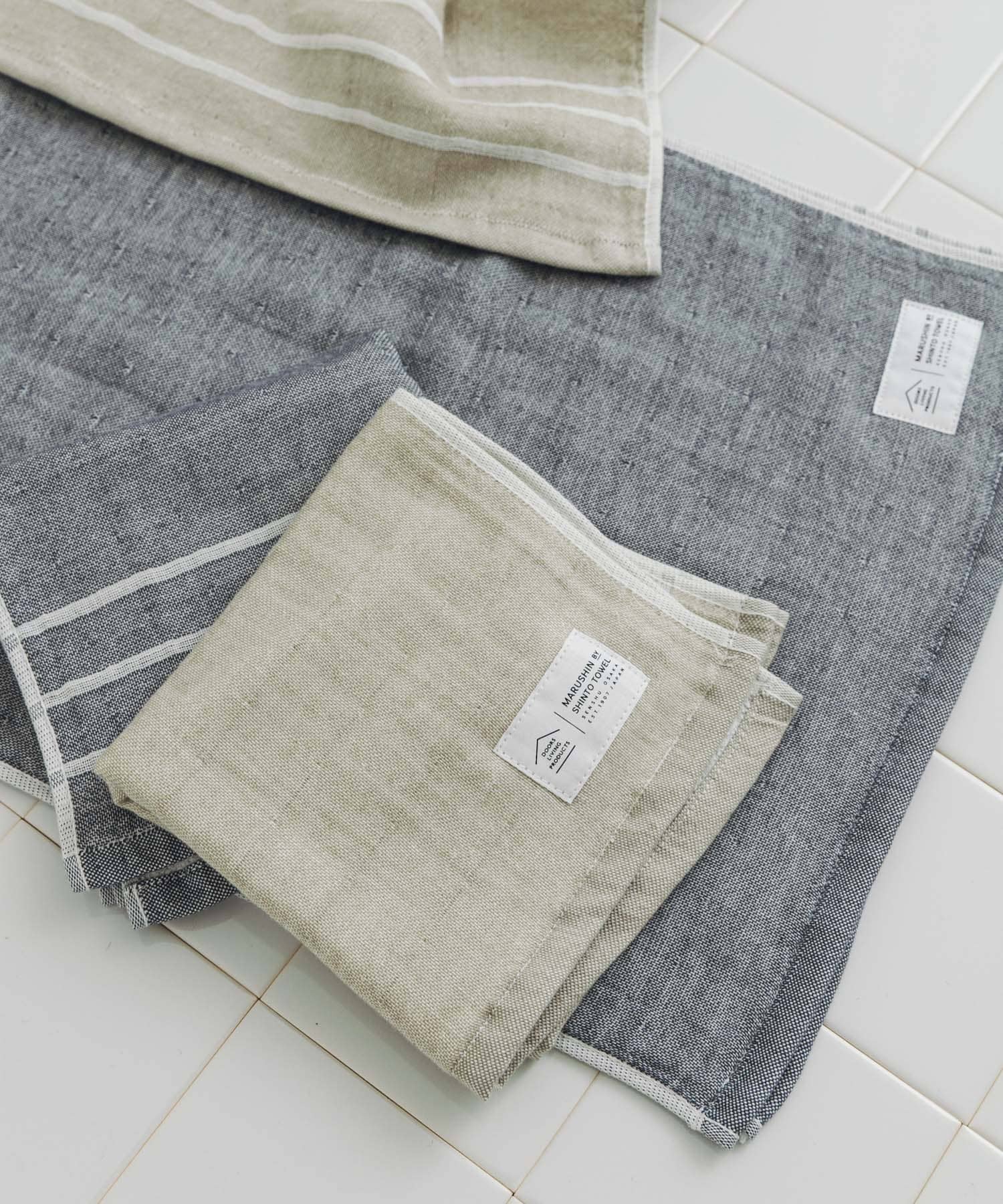 DOORS LIVING PRODUCTS ガーゼパイル フェイスタオル(- ウォームグレー