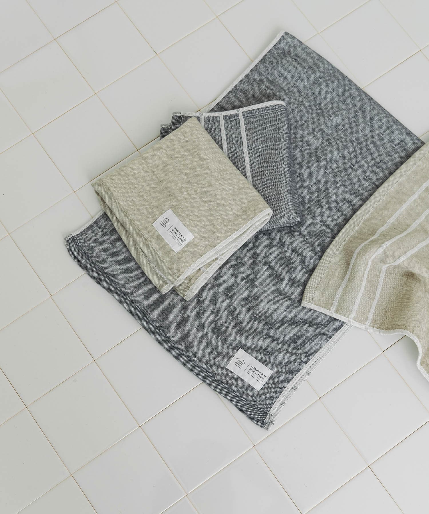 DOORS LIVING PRODUCTS ガーゼパイル フェイスタオル(- ウォームグレー