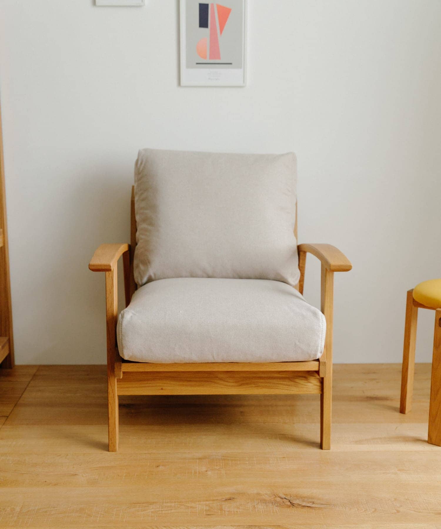 BOTHY Modern Sofa 1P オーク無垢材(- ベージュ): 家具｜URBAN