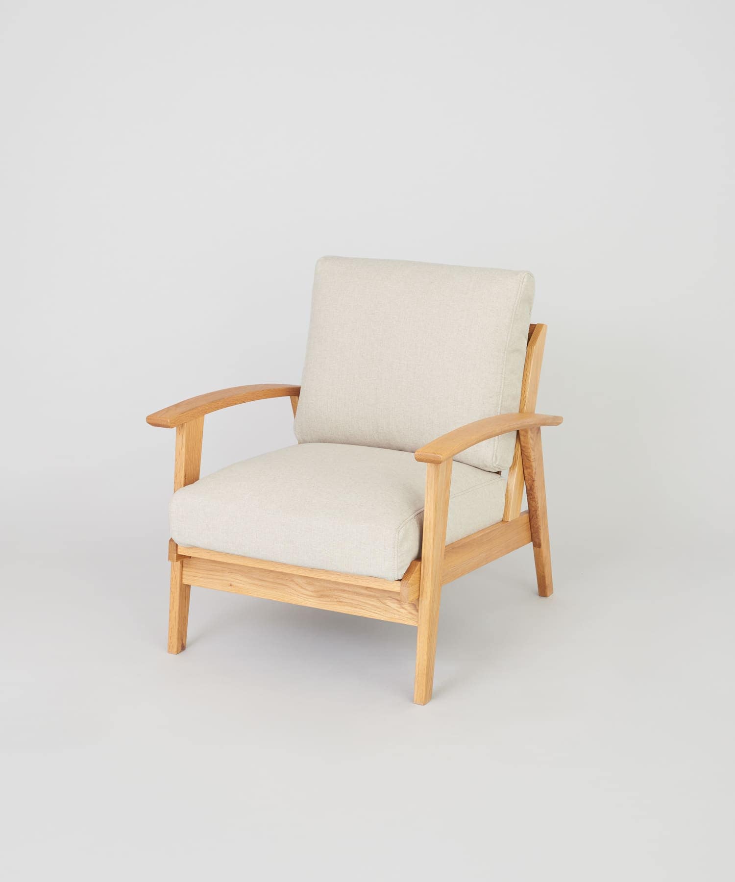 BOTHY Modern Sofa 1P オーク無垢材(- ベージュ): 家具｜URBAN