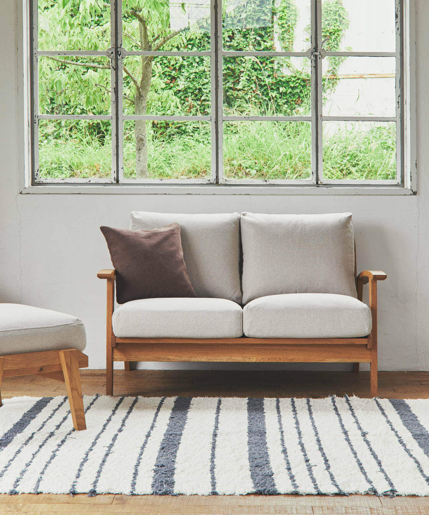 BOTHY　Modern Sofa 2P オーク無垢材