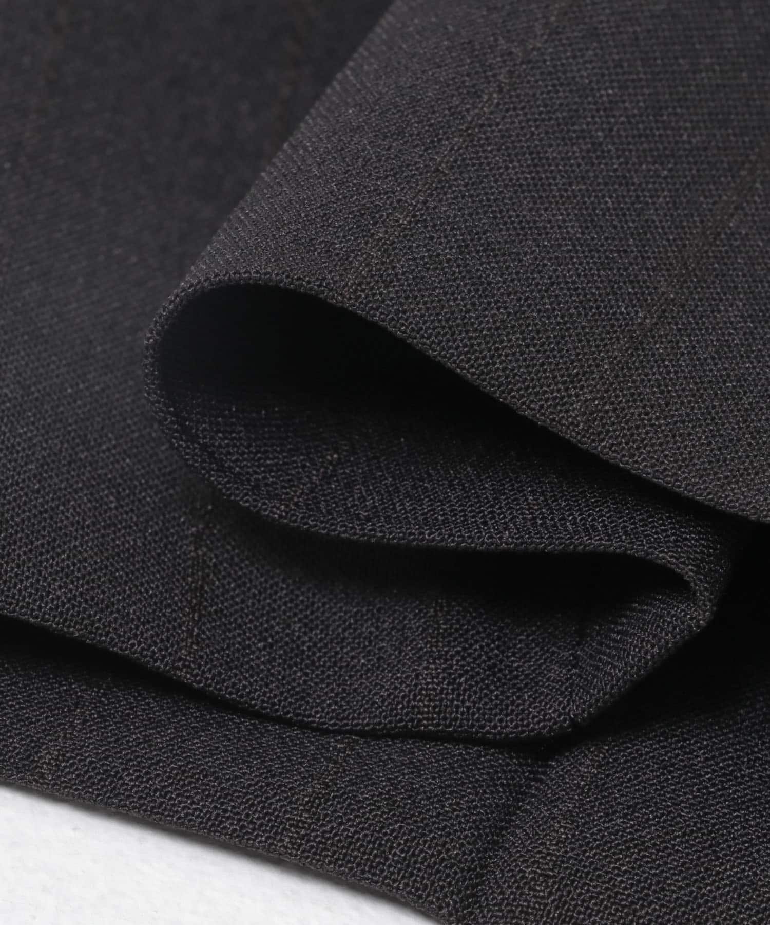 LIFE STYLE TAILOR　TRABESTストライプ2タックパンツ BLACK-ST S