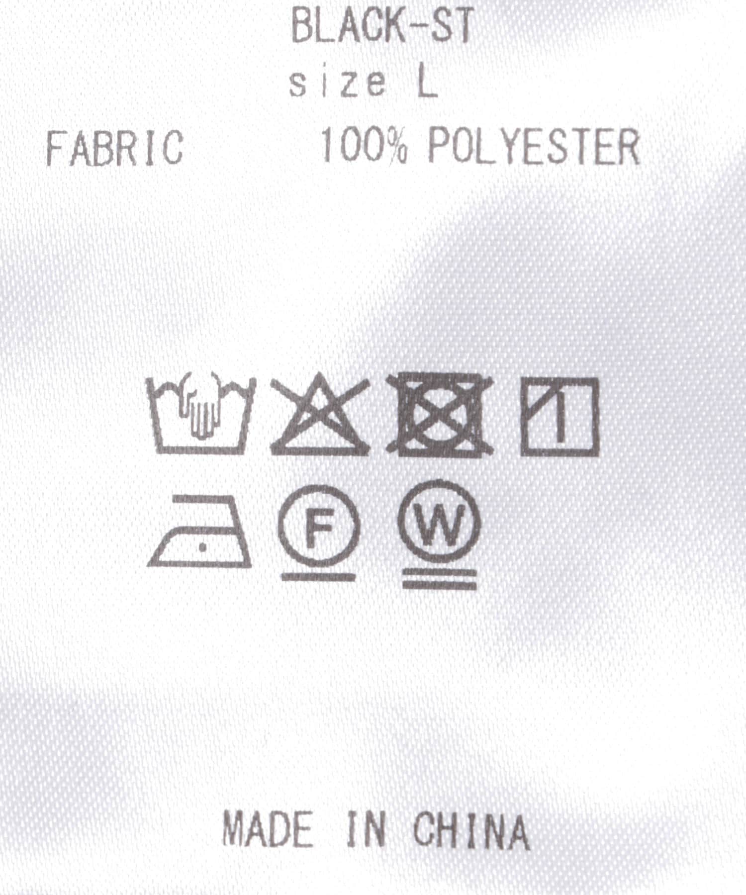 LIFE STYLE TAILOR　TRABESTストライプ2タックパンツ BLACK-ST S