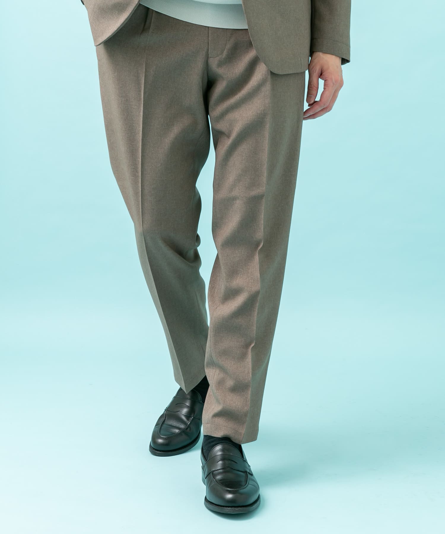 LIFE STYLE TAILOR　メランジストレッチパンツ