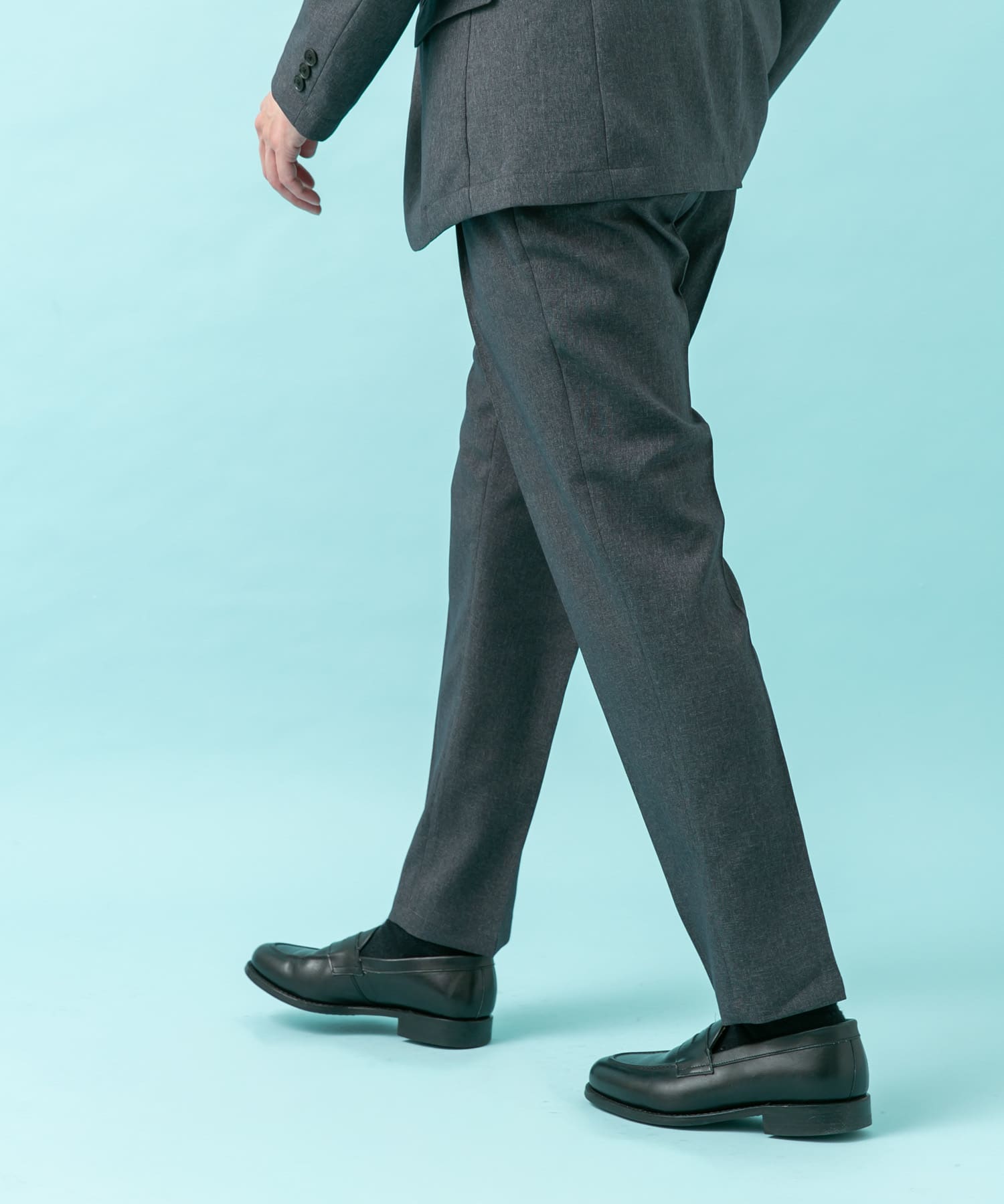 LIFE STYLE TAILOR　メランジストレッチパンツ