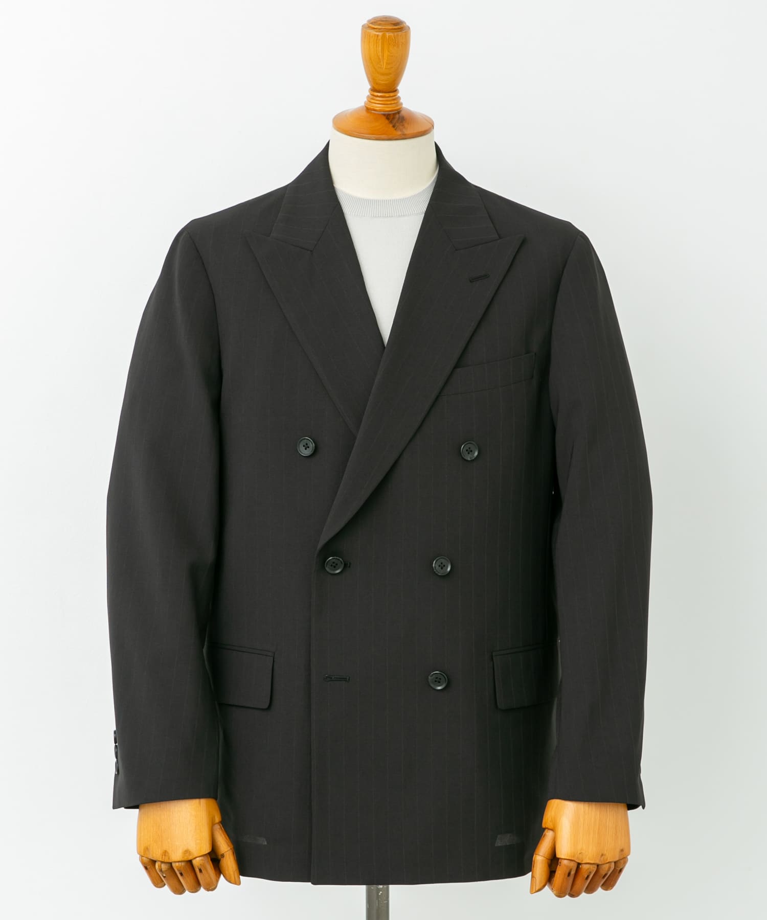 LIFE STYLE TAILOR　TRABESTストライプダブルジャケット