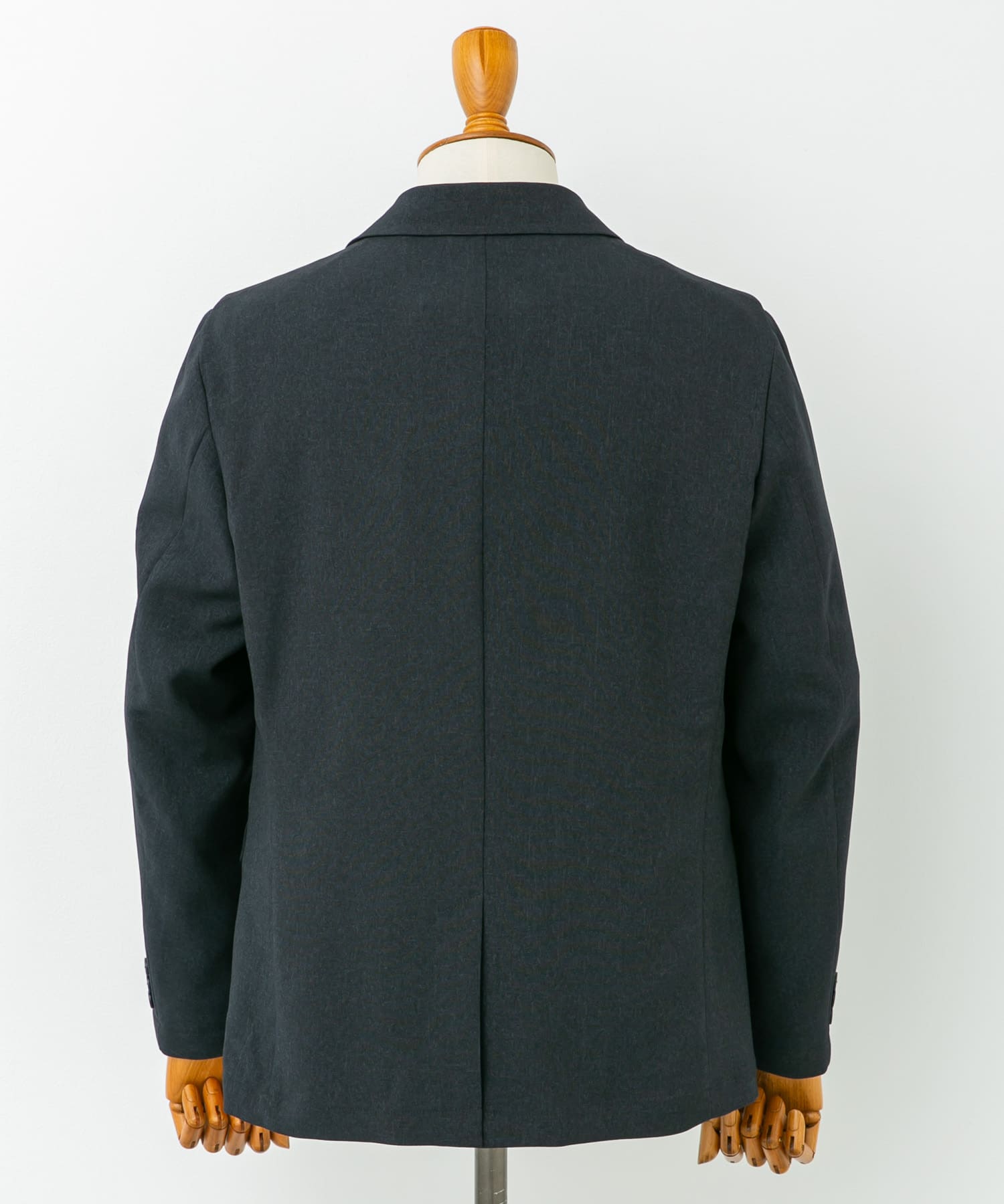 LIFE STYLE TAILOR　メランジストレッチジャケット NAVY M