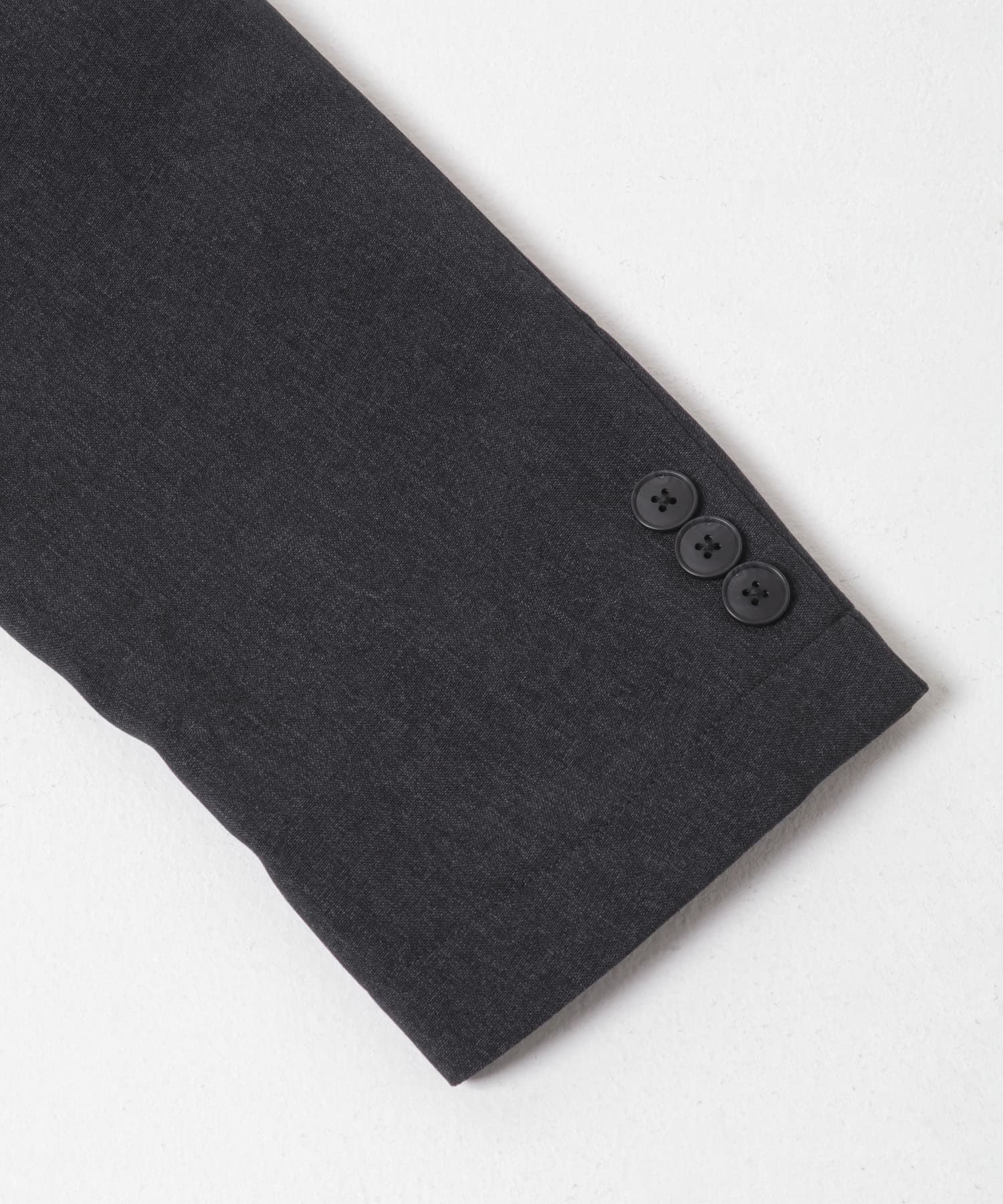 LIFE STYLE TAILOR　メランジストレッチジャケット NAVY S