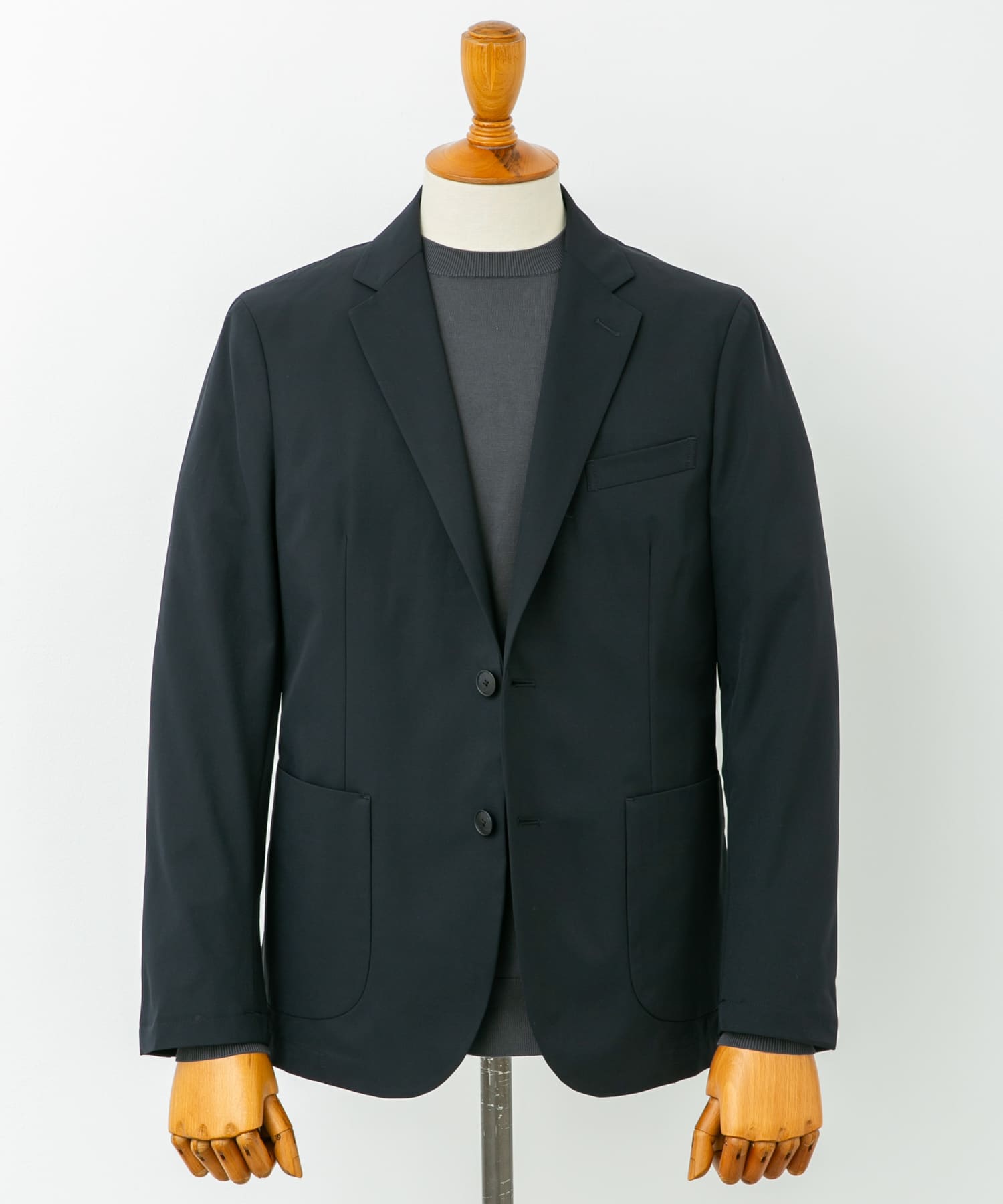 LIFE STYLE TAILOR　4WAYストレッチジャケット NAVY S