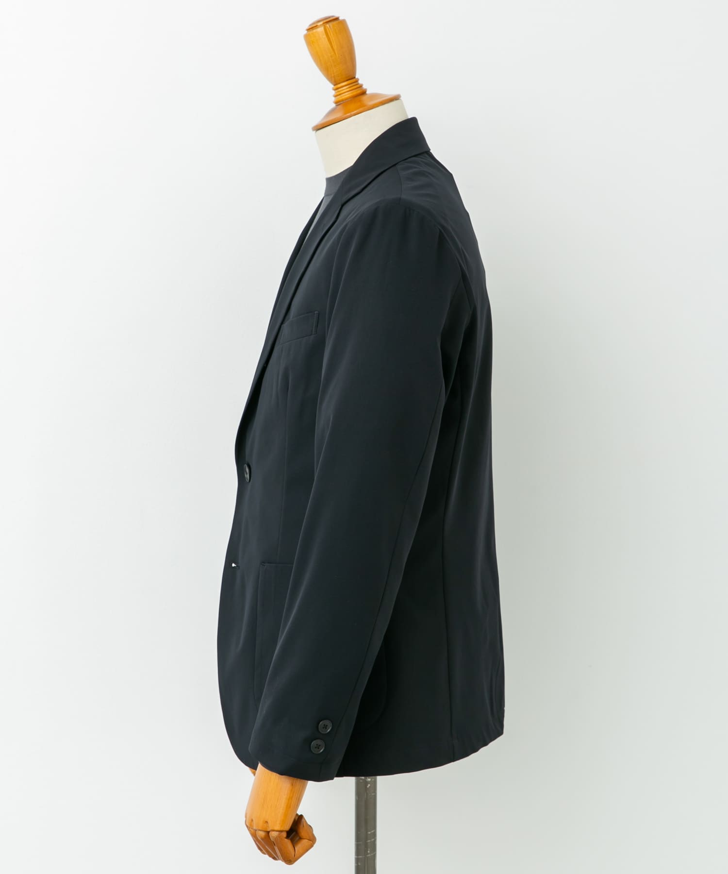 LIFE STYLE TAILOR　4WAYストレッチジャケット NAVY S