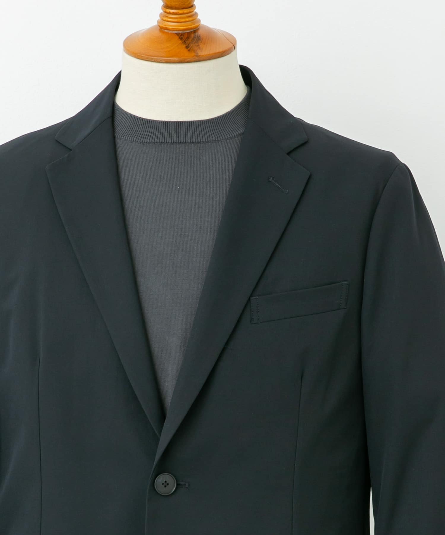LIFE STYLE TAILOR　4WAYストレッチジャケット NAVY M