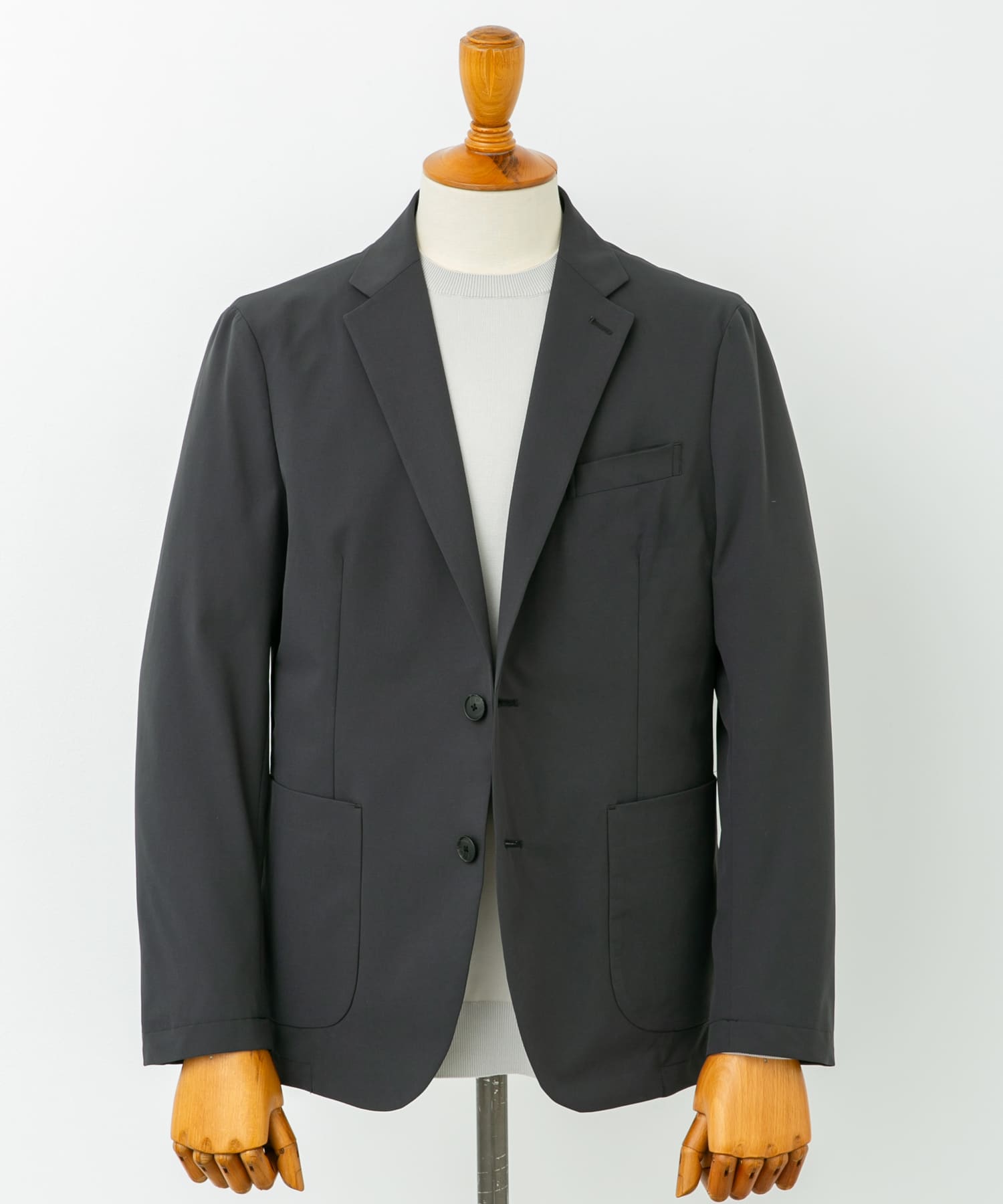 LIFE STYLE TAILOR　4WAYストレッチジャケット GRAY S