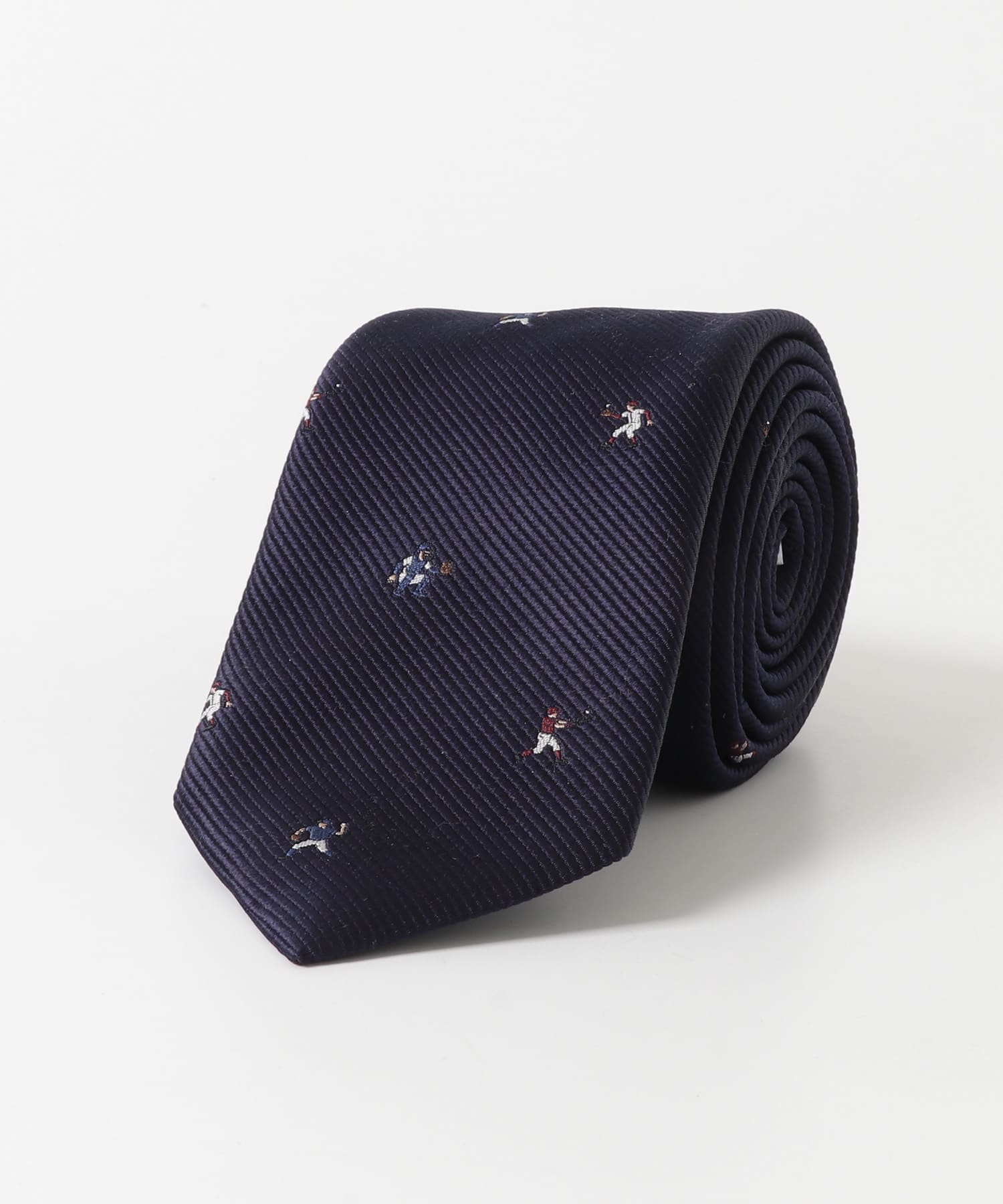 LIFE STYLE TAILOR　ベースボールモチーフタイ 01NAVY -