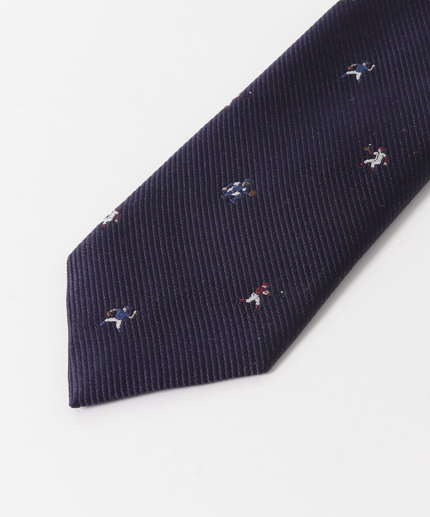 LIFE STYLE TAILOR　ベースボールモチーフタイ 01NAVY -