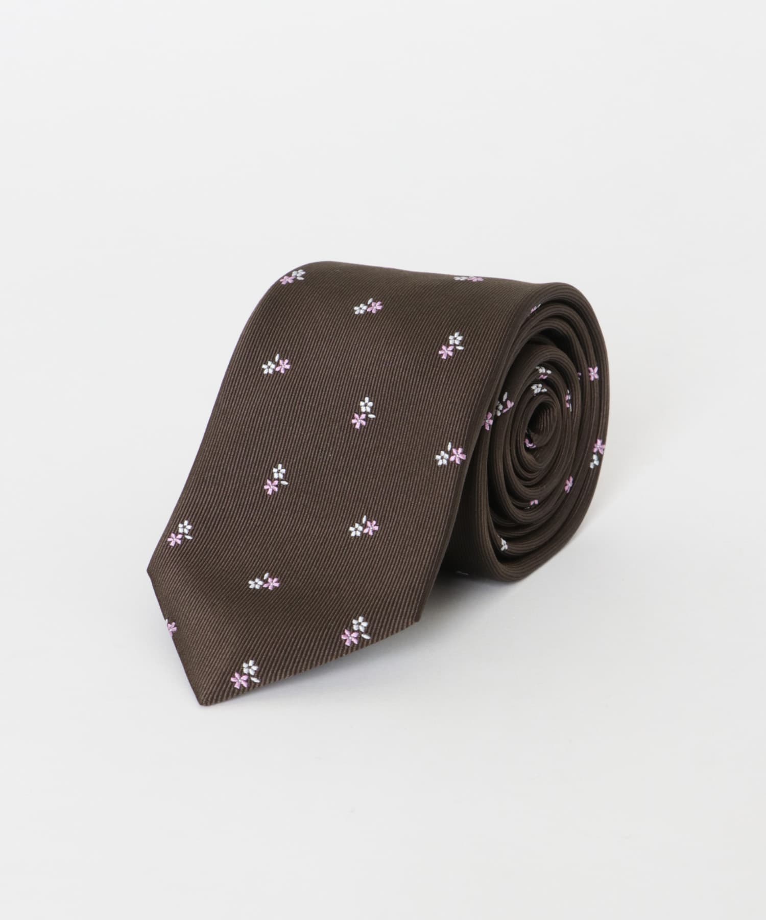 TIE YOUR TIE ネクタイ ブラウン 総柄 LIFE STYLE TAILOR TIE YOUR TIE DESIGN タイ1(- 01BROWN): ドレス