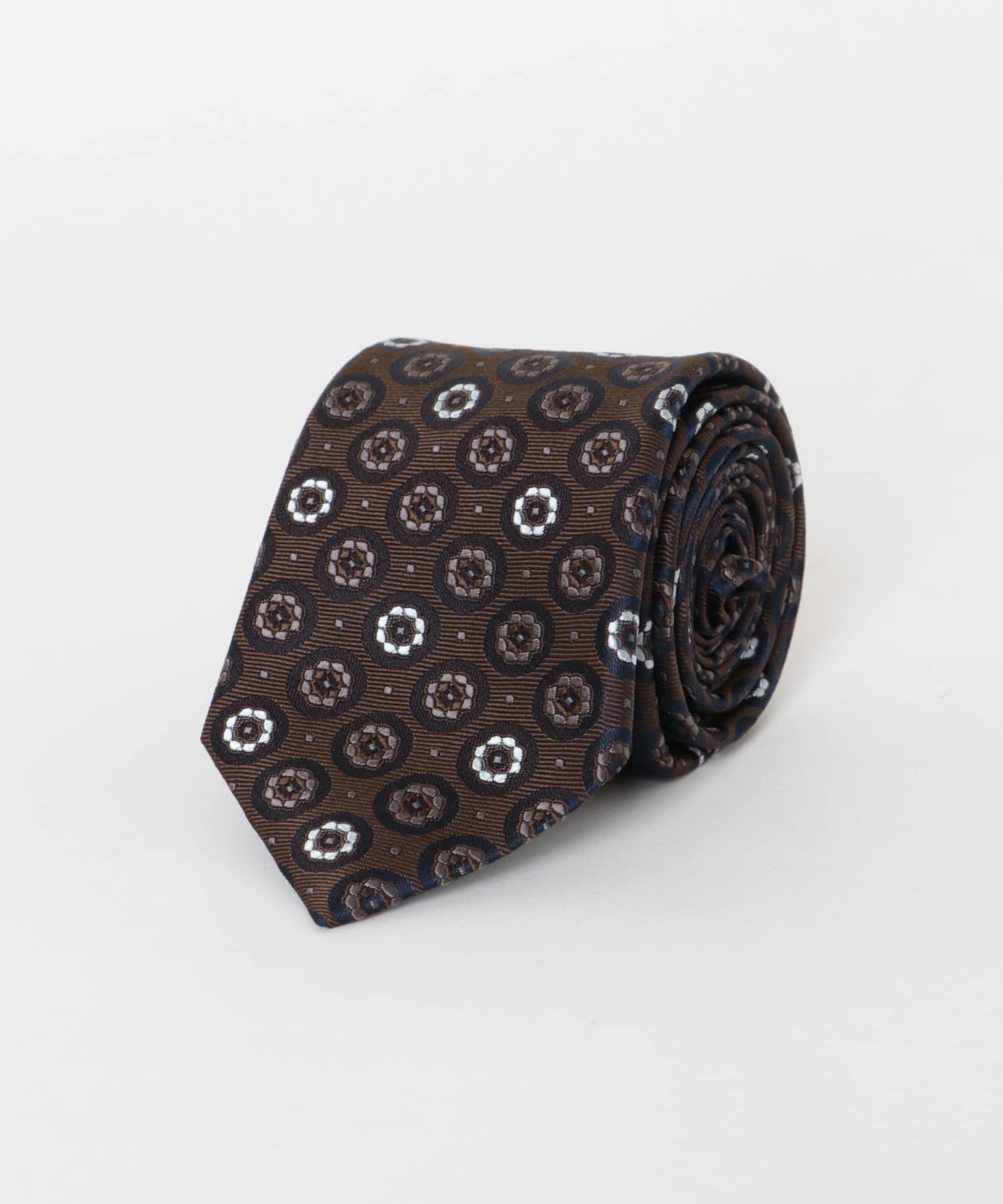 LIFE STYLE TAILOR　26SS国内タイ小紋3 02BROWN -