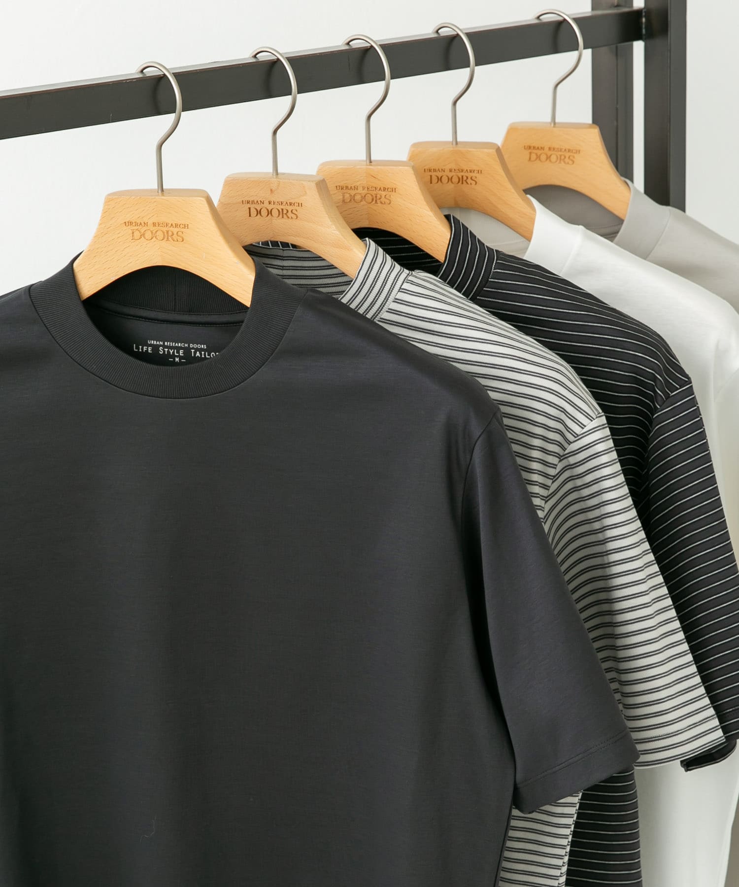 『UR TECH』LIFE STYLE TAILOR　サマシェア ドレスTシャツ CHARCOAL M