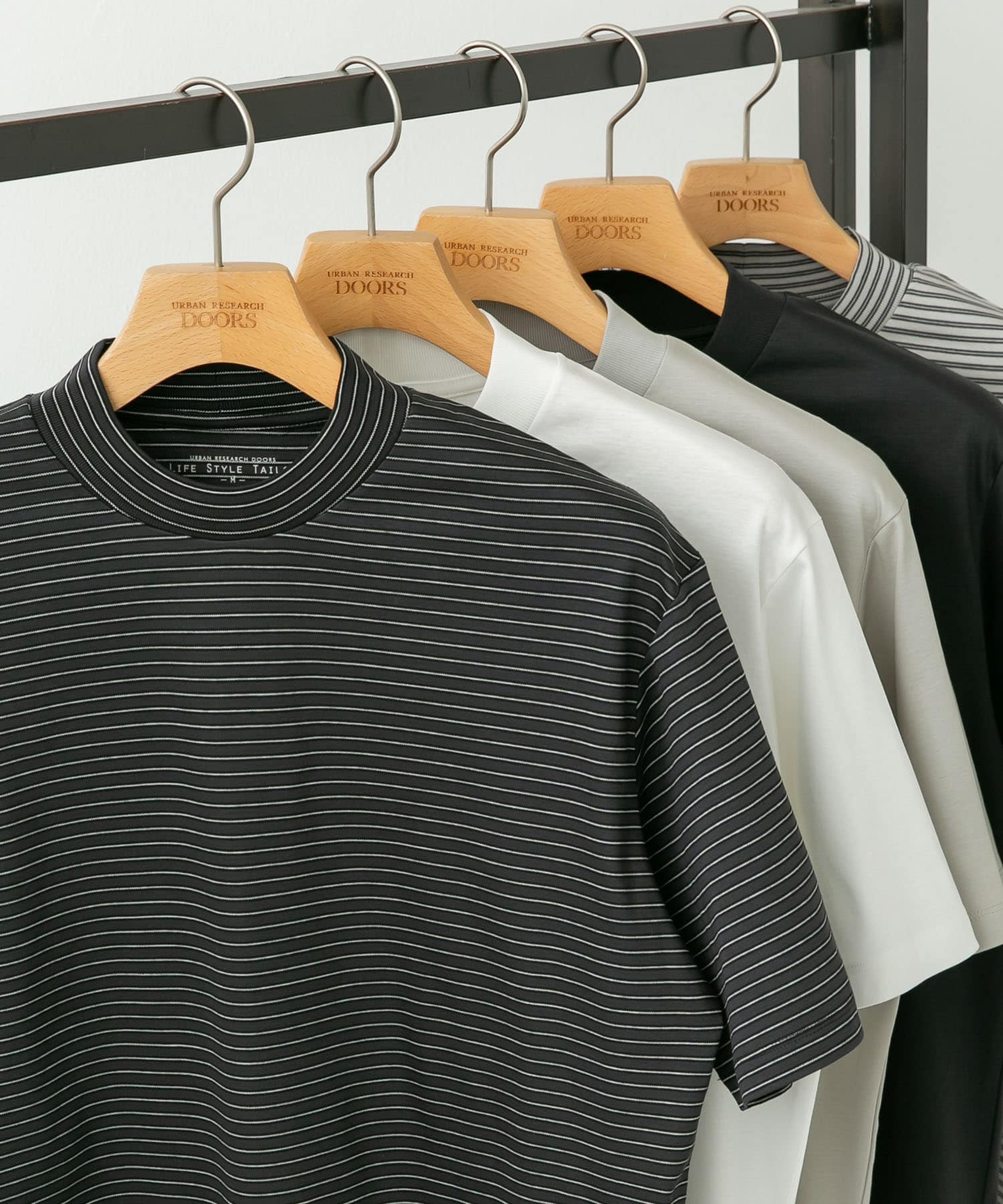 『UR TECH』LIFE STYLE TAILOR　サマシェア ドレスTシャツ CCL BORDER M