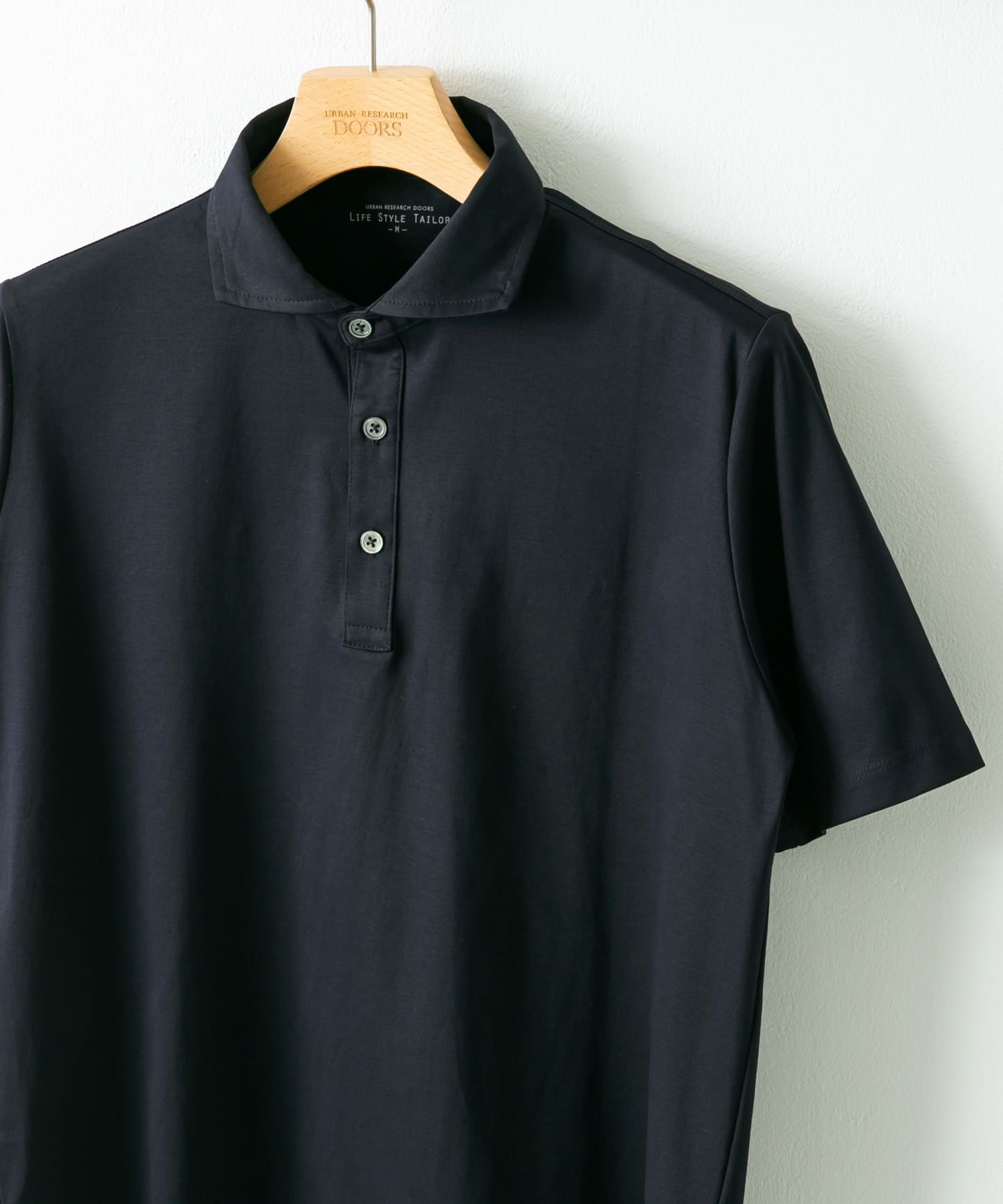 LIFE STYLE TAILOR　『UR TECH』サマシェア ドレスポロ NAVY M